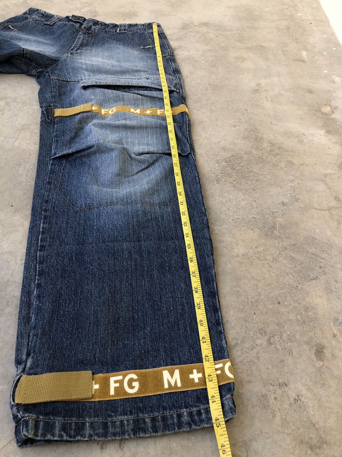 Marithe + Francois Girbaud Le Jean Marithe Francois Gurbaud Y2k M+FG Strap Baggy Denim Size US 34 / EU 50 - 13 Thumbnail
