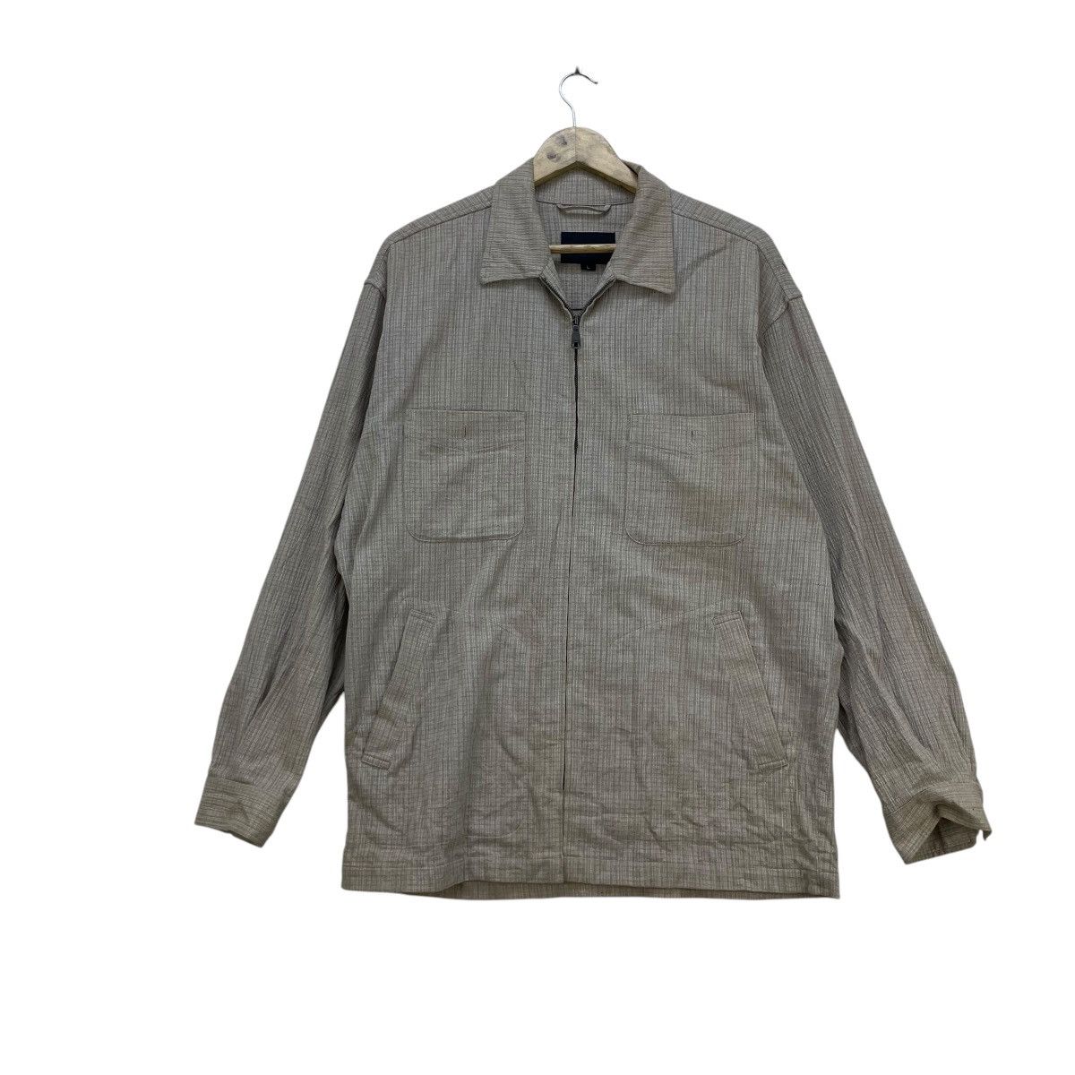 Element × Issey Miyake × Japanese Brand Vintage Element Of Simple Life Zipper Up Light Jacket Size US L / EU 52-54 / 3 - 1 Thumbnail