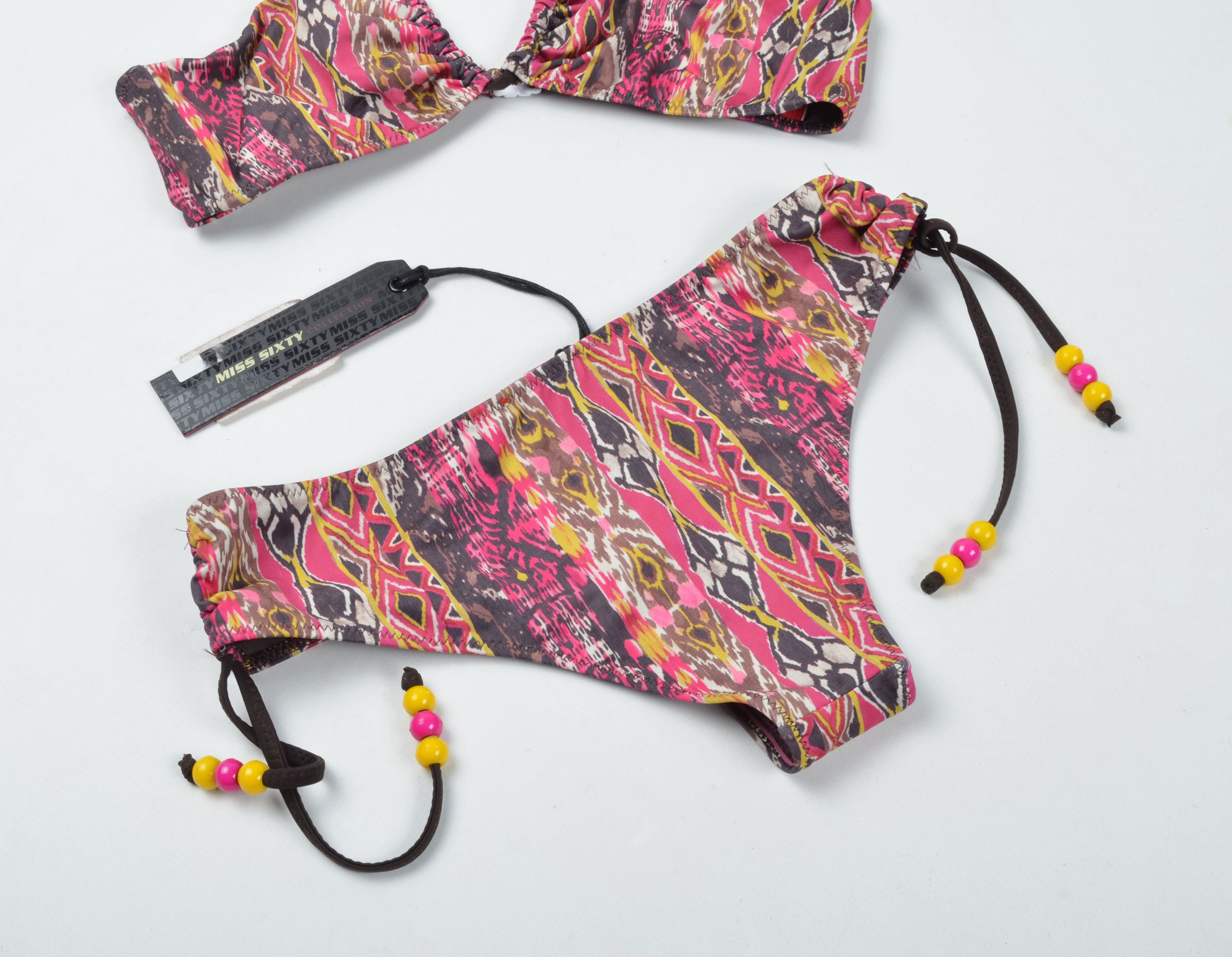 Miss Sixty Vintage Miss Sixty Y2K Boho Bikini Set Swimsuit Size ONE SIZE - 10 Thumbnail