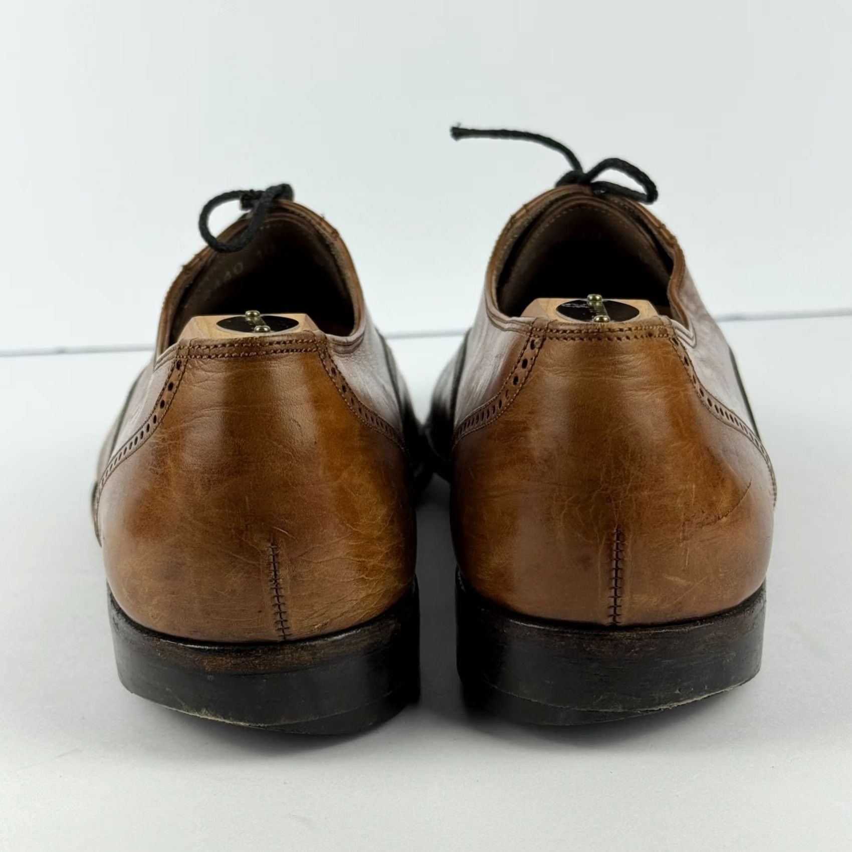 Bally Bally Mens Dress Oxford Cap Toe Leather Leather D Brown 10 Size ONE SIZE - 7 Thumbnail