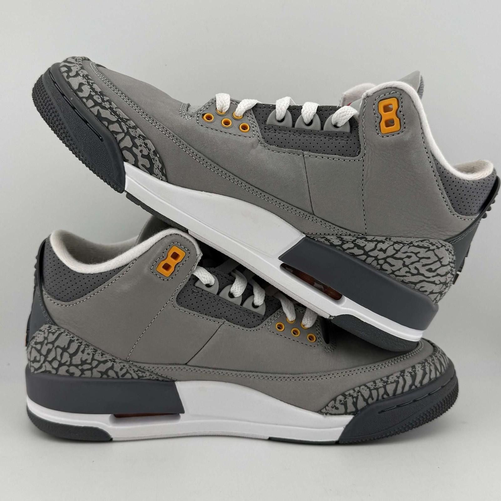 Jordan Brand Air Jordan 3 Retro Cool Grey 8 Used with Box D4836 Size US 8 / EU 41 - 5 Thumbnail