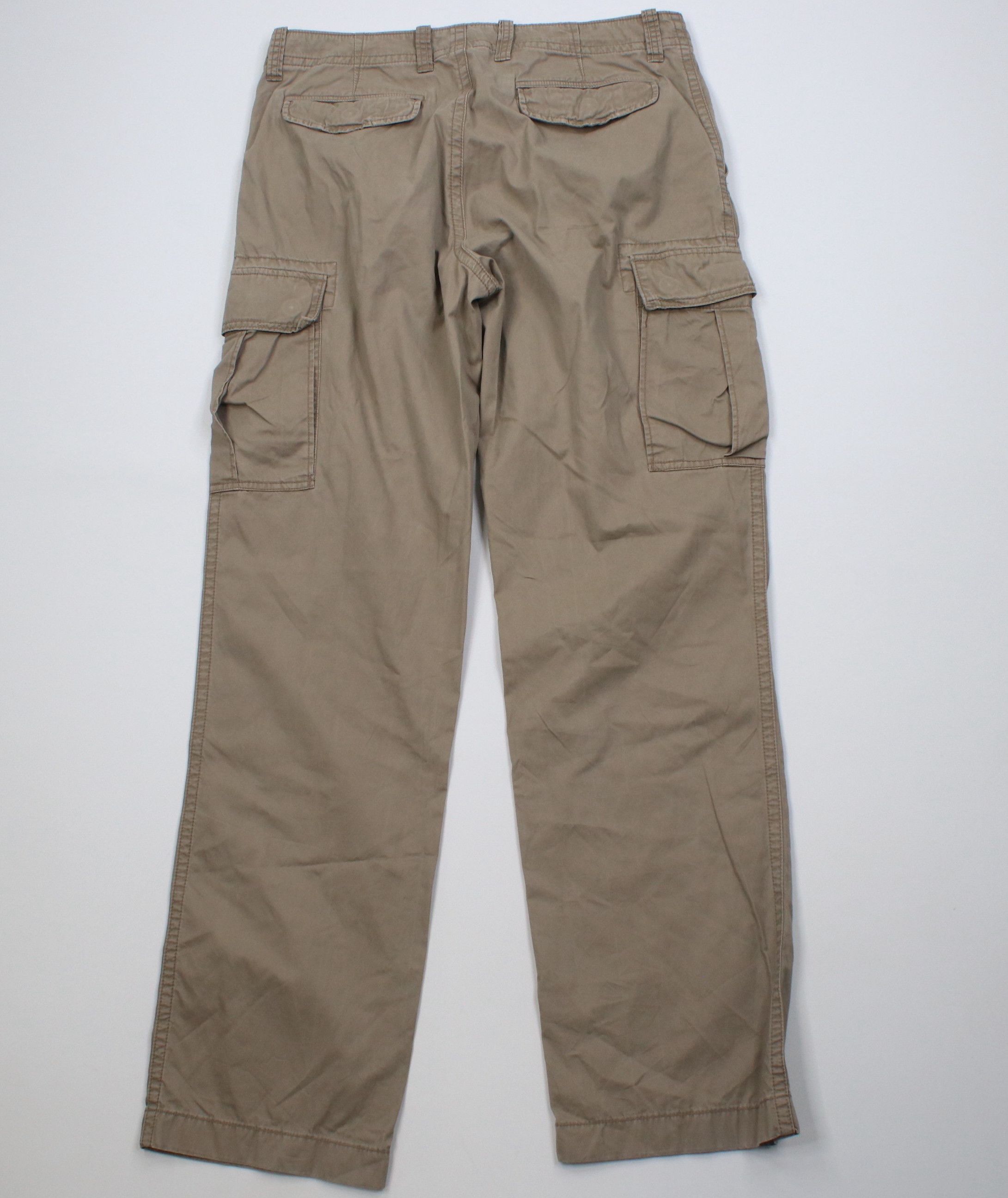 J.Crew Vintage J Crew Fit Premium Wide Leg Cargo Pants Beige Size US 34 / EU 50 - 10 Thumbnail
