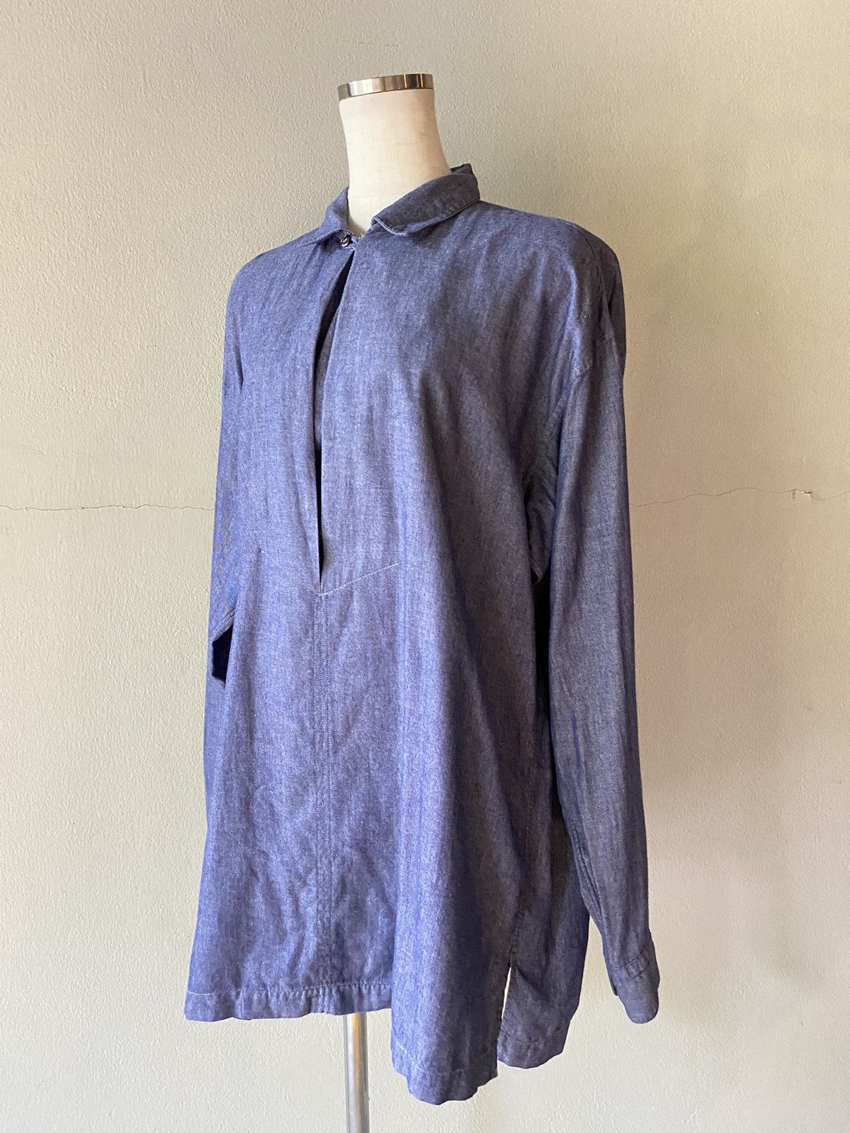 Issey Miyake IM issey miyake denim polo shirt Size US M / EU 48-50 / 2 - 14 Thumbnail