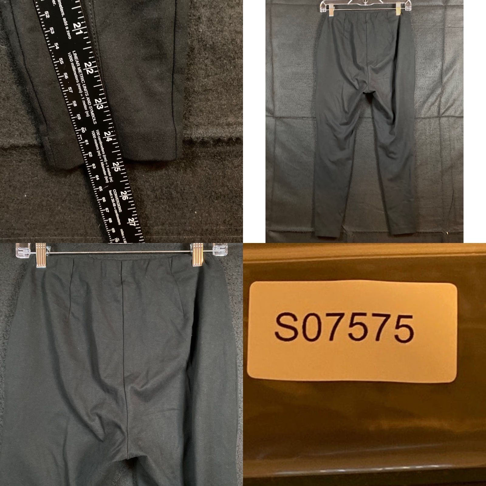 J. Jill J.Jill Womens Black Pull On Ponte Legging Slim Leg Pleated Front Cropped SP Pants Size 26" / US 2 / IT 38 - 8 Thumbnail