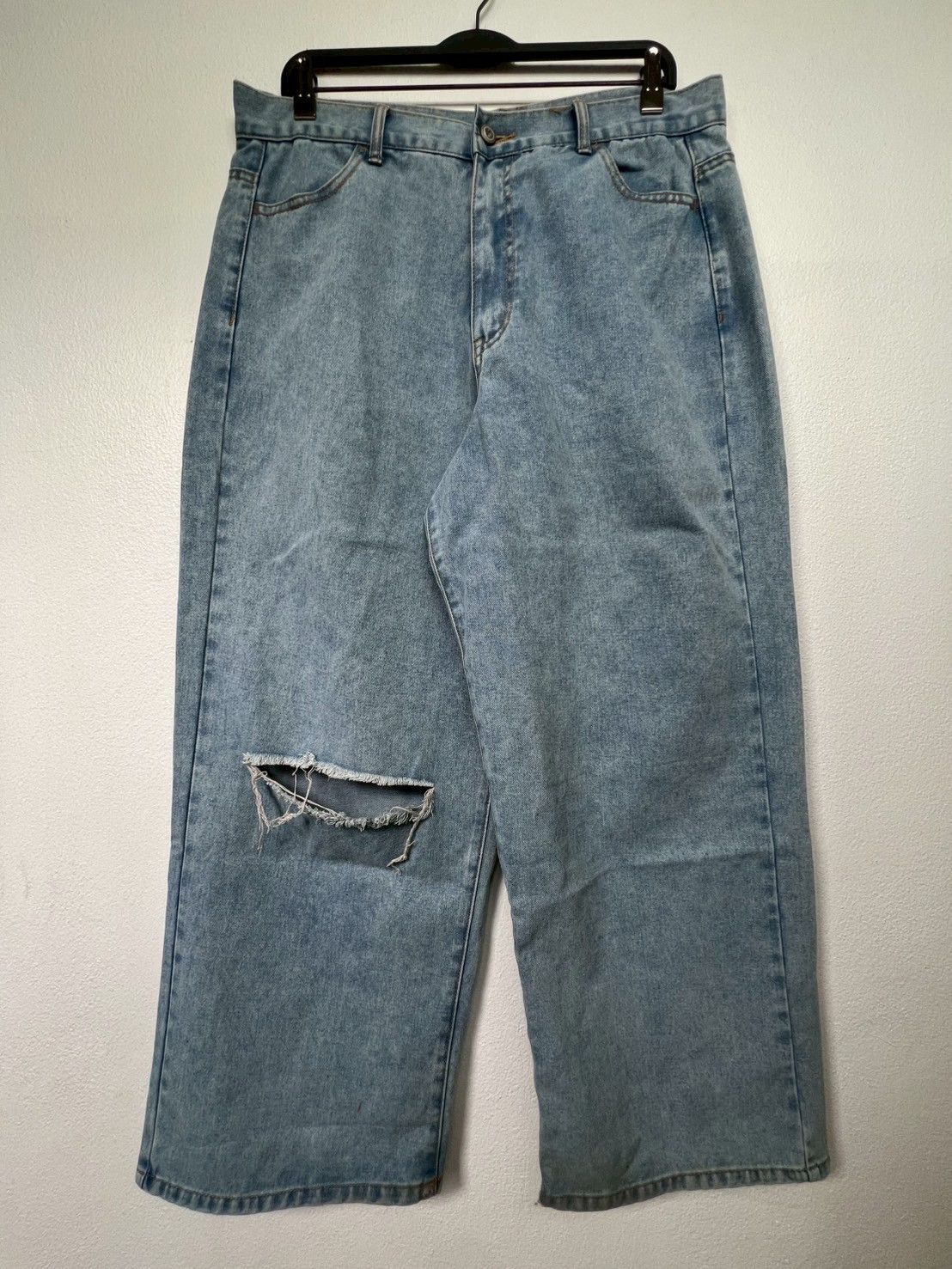Vintage CECIL McBEE BAGGY WIDE LEG PANTS DISTRESSED Size US 35 - 1 Thumbnail