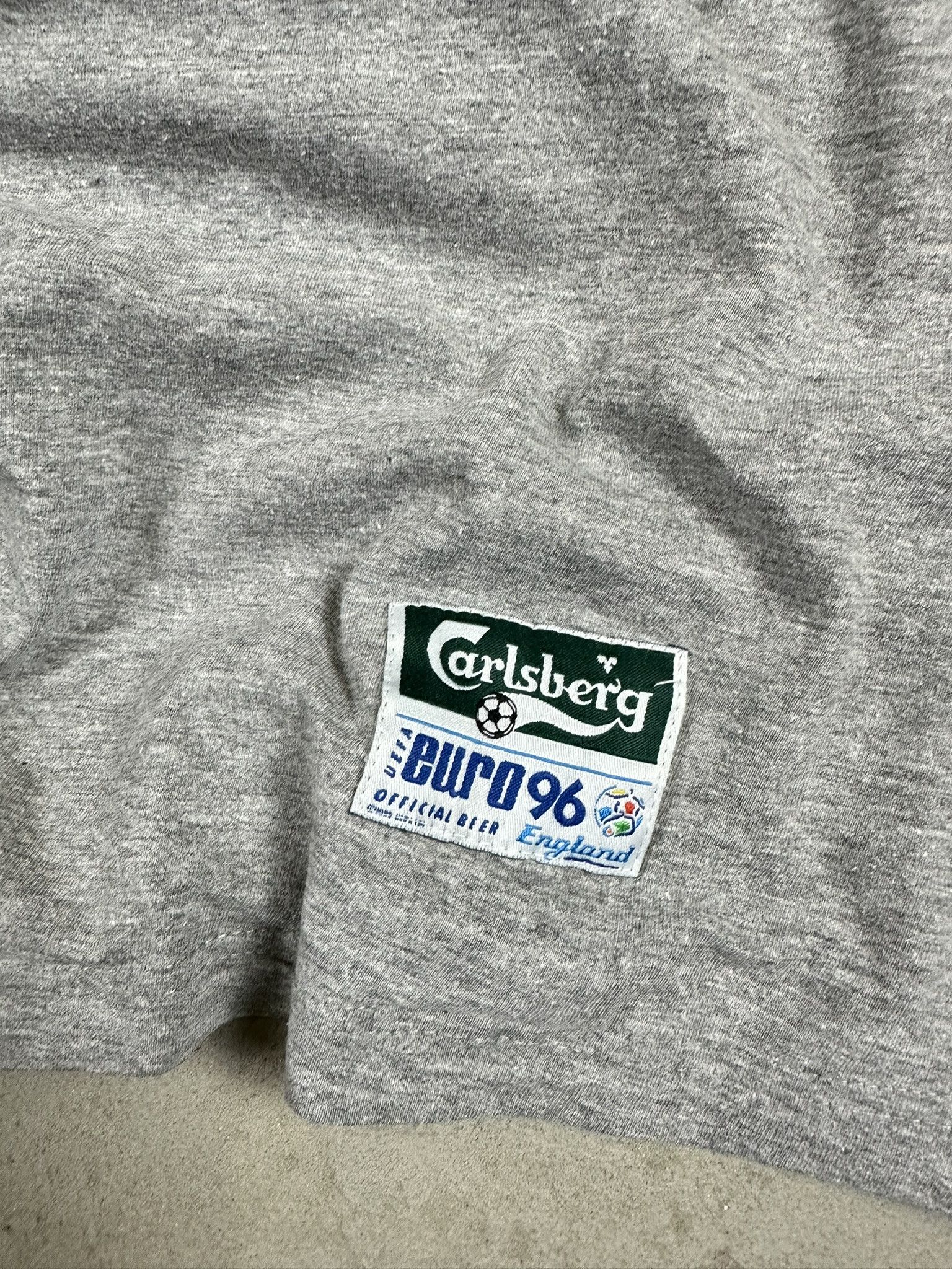 Reebok 1994 Euro Soccer Reebok Carlsberg Graphic T-shirt 90s Size US XL / EU 56 / 4 - 10 Thumbnail