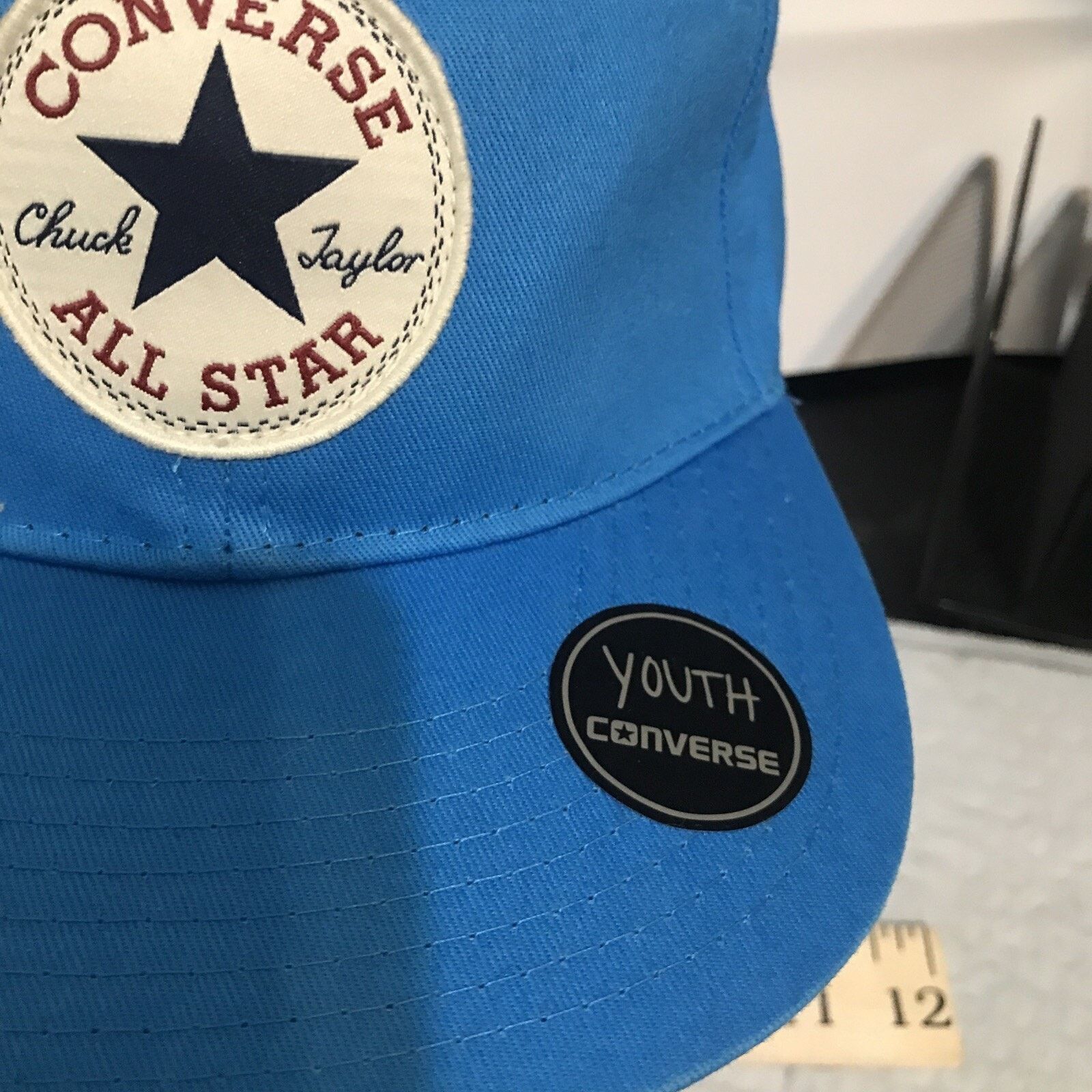 Converse Converse All Star White Logo Adjustable Youth Size 8/20 Hat Size ONE SIZE - 3 Thumbnail