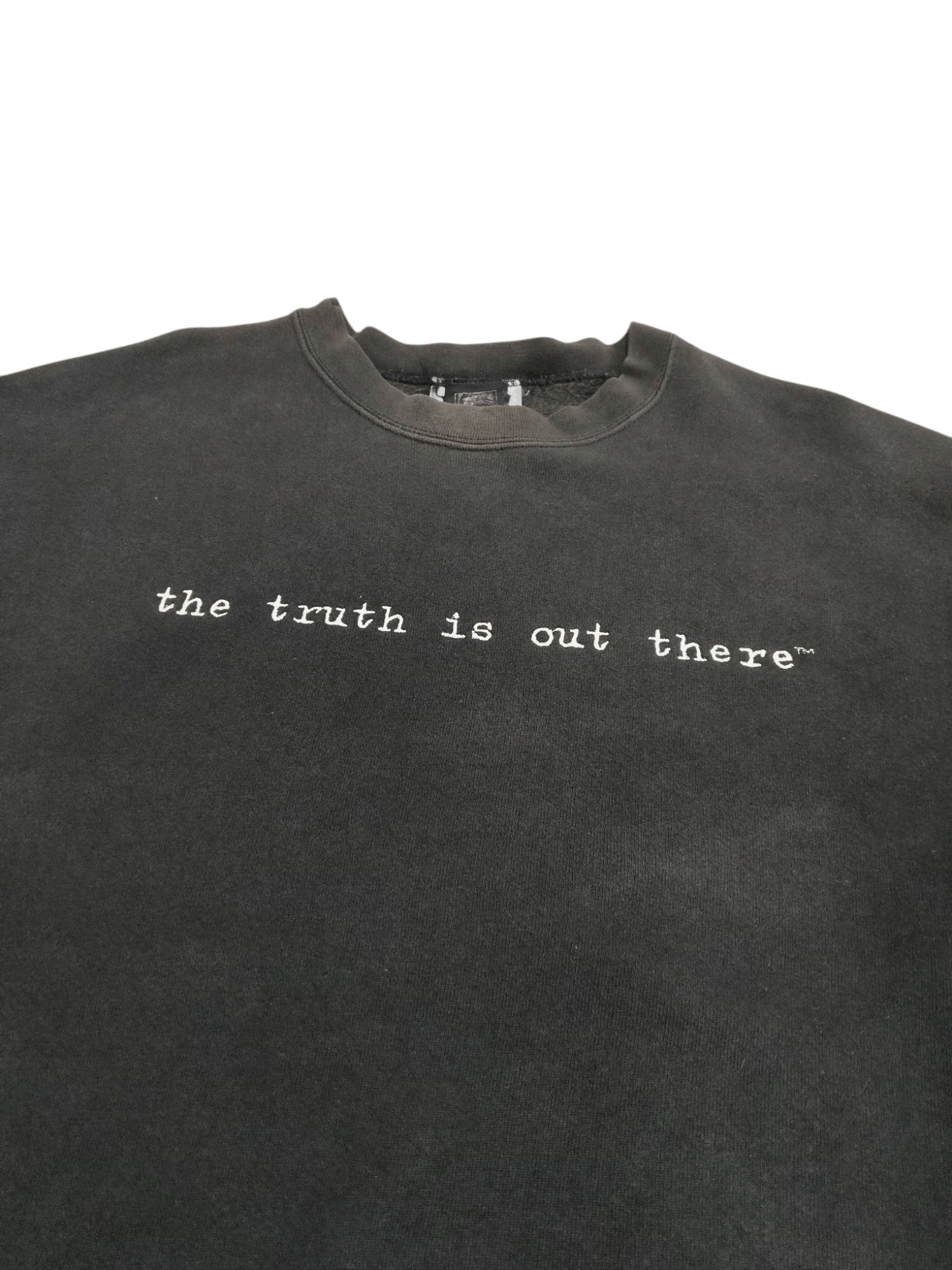 Vintage Rare! Vintage 90s Movie The X-Files Wording Sweatshirt Size US L / EU 52-54 / 3 - 3 Thumbnail