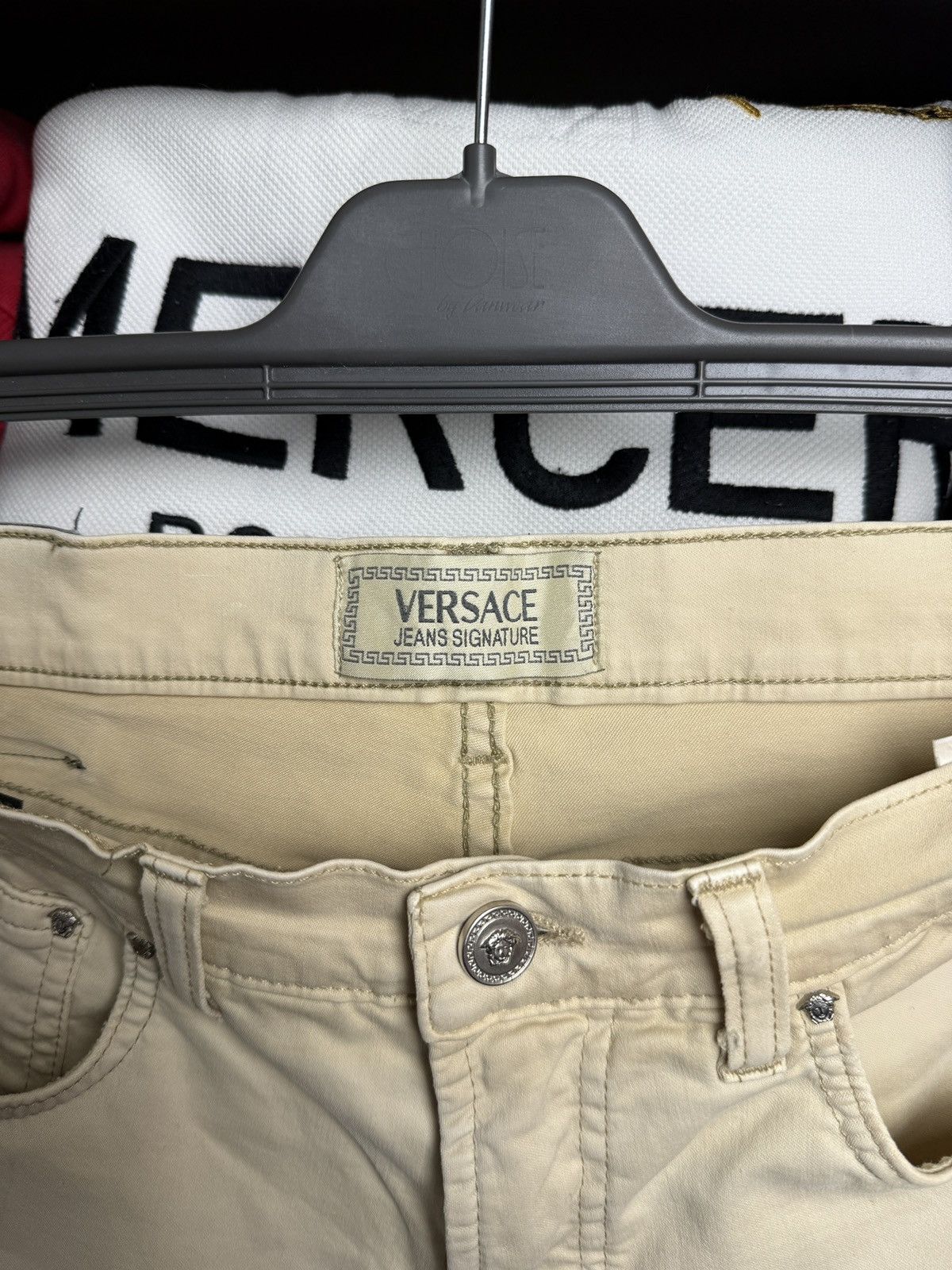 Versace Vintage Medusa Pattern Versace Jeans Signature Denim Size US 35 - 9 Thumbnail