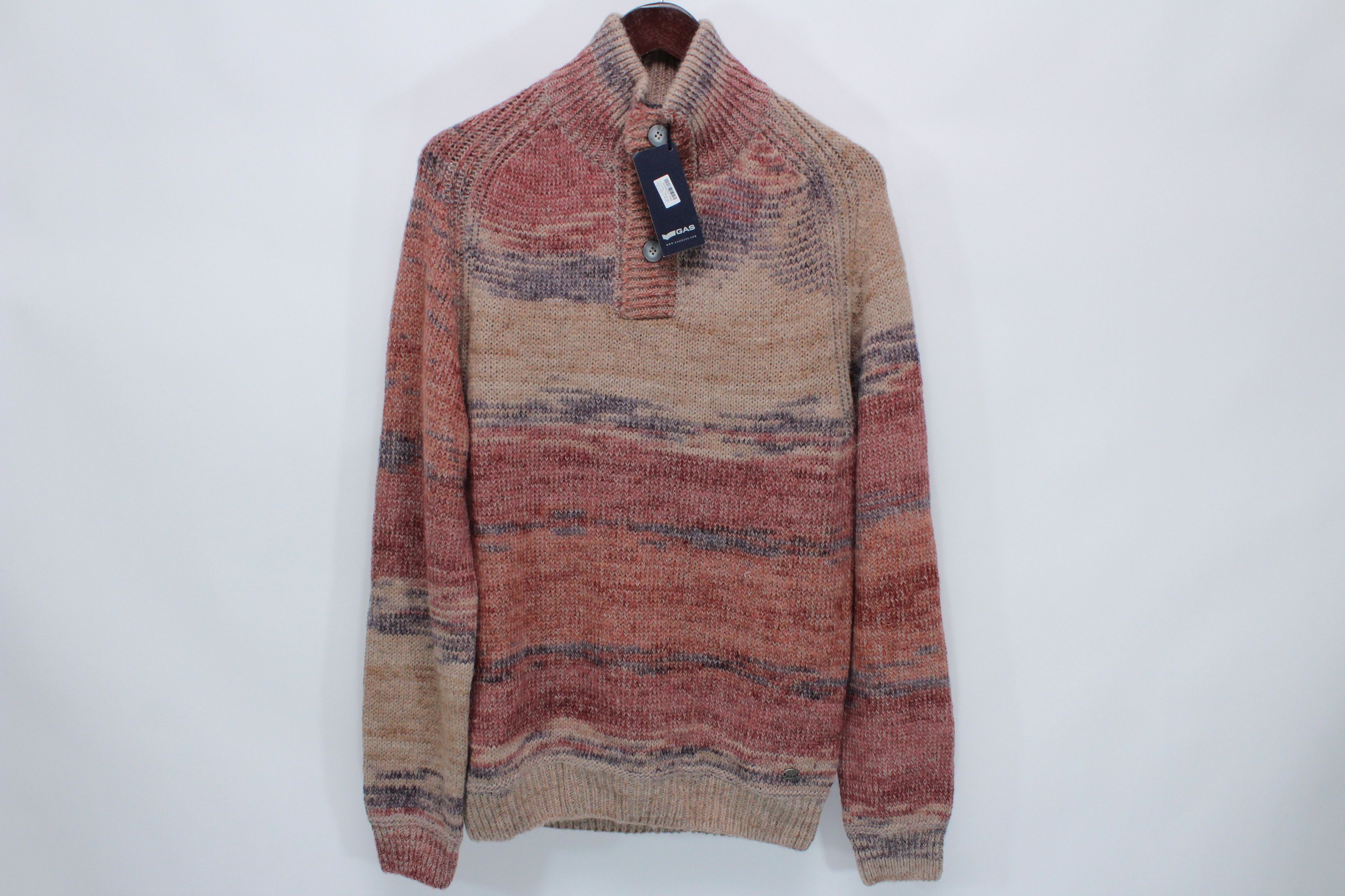 GAS Gas Sweater Mens Size XXL Vintage RARE Size US XL / EU 56 / 4 - 1 Thumbnail