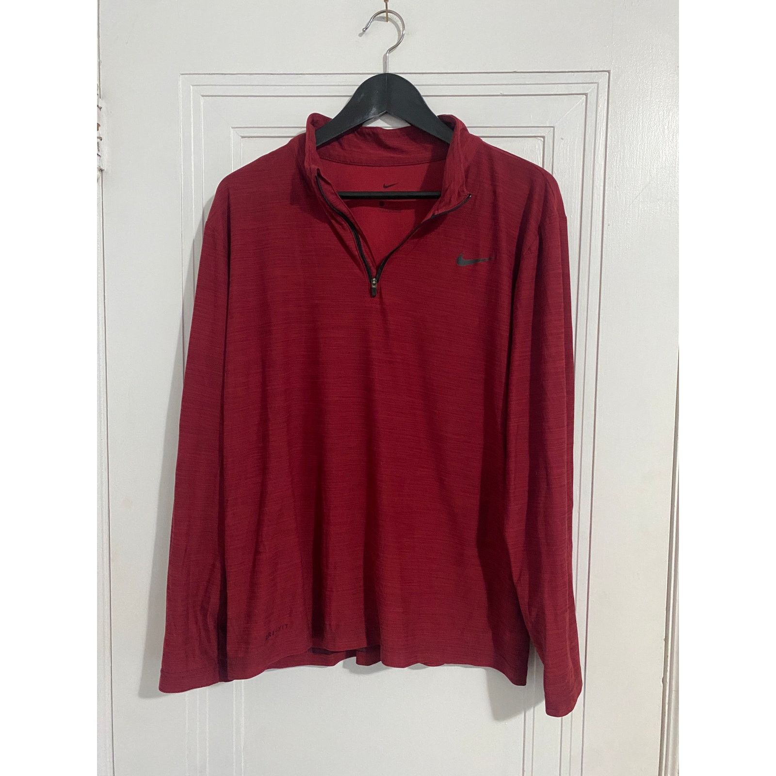 Nike Maroon and Black Nike Dri-Fit 1/4-Zip Men's Size Large Size US L / EU 52-54 / 3 - 1 Thumbnail