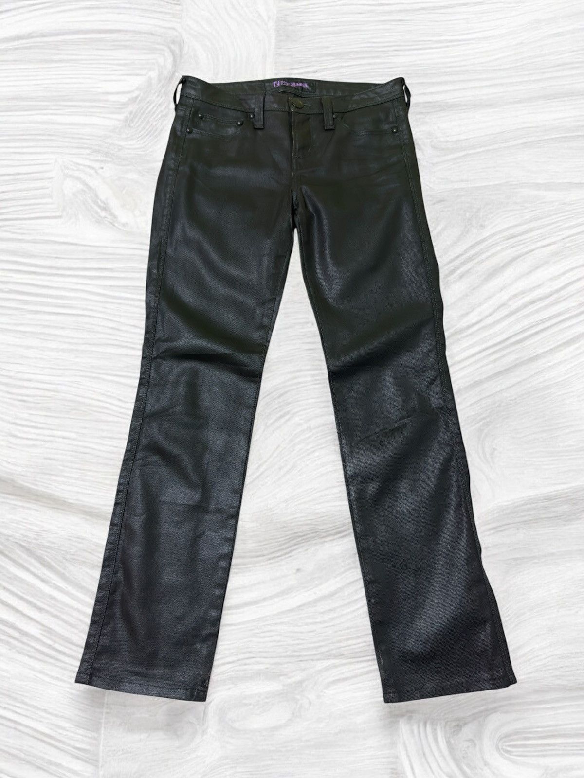 Hysteric Glamour × Japanese Brand BACK NUMBER Waxed Rick Owen's style Skinny Denim Size US 28 / EU 44 - 1 Thumbnail