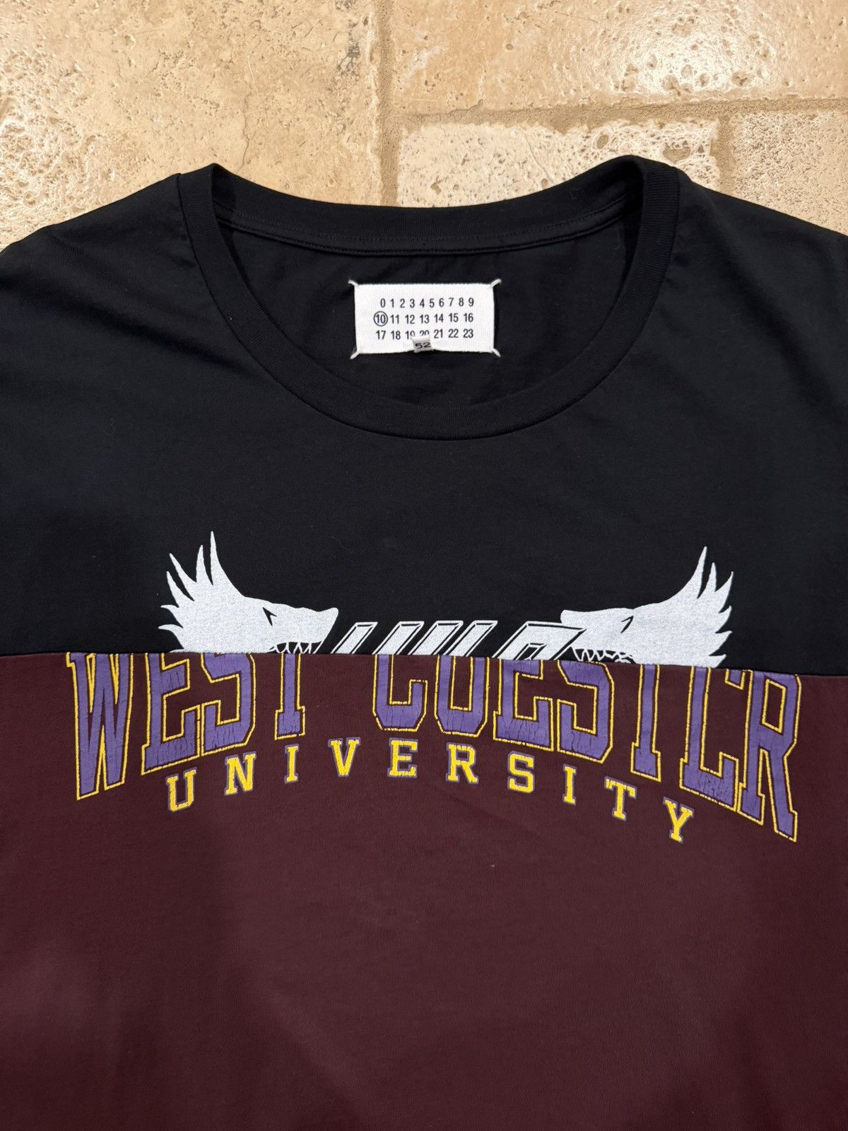 Maison Margiela Maison Margiela AW17 University West Chester Split T-Shirt Size US XL / EU 56 / 4 - 7 Thumbnail