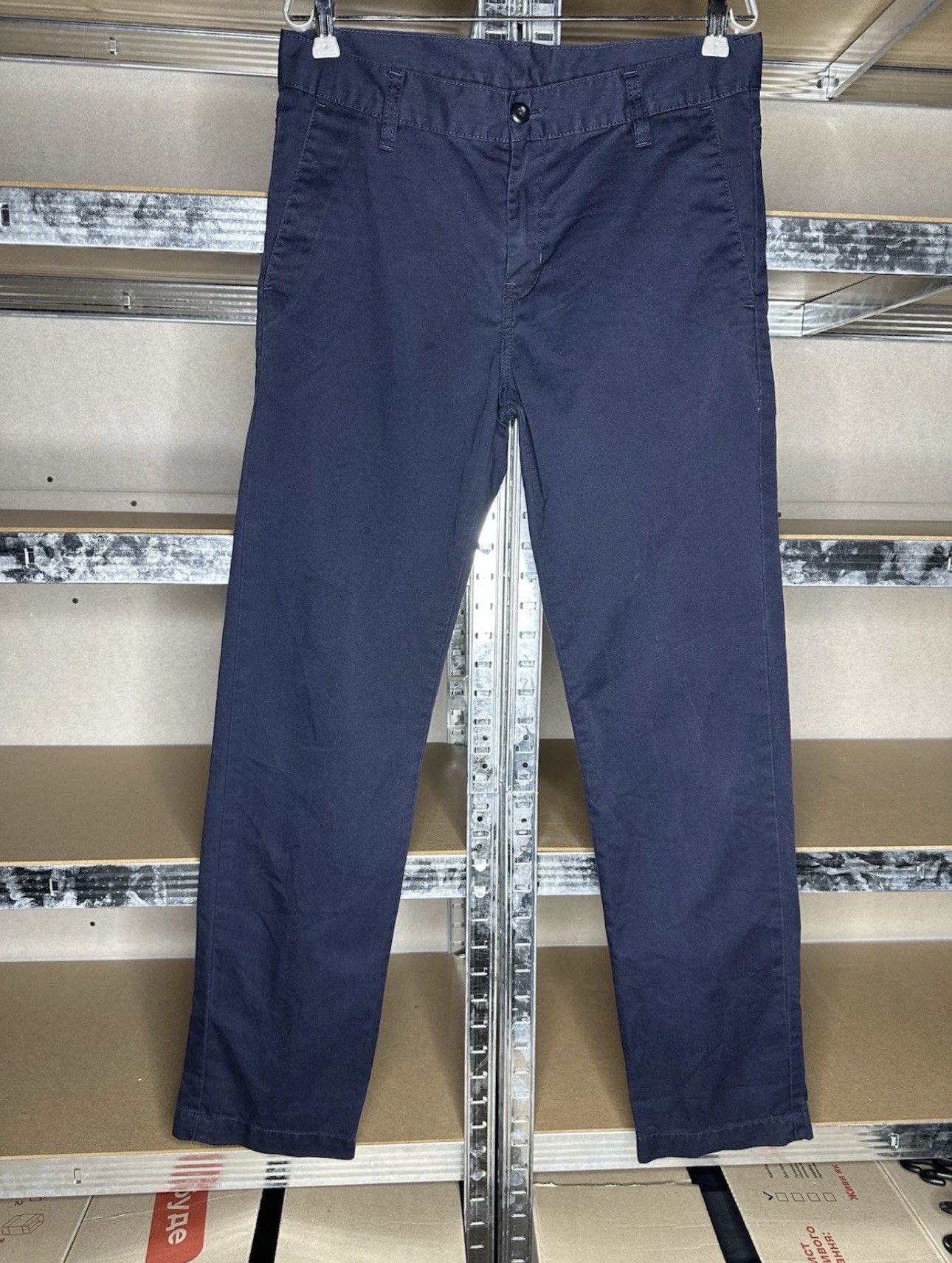 Carhartt Carhartt Station Pant Navy Blue Chino Trousers 30x32 Size US 30 / EU 46 - 1 Thumbnail