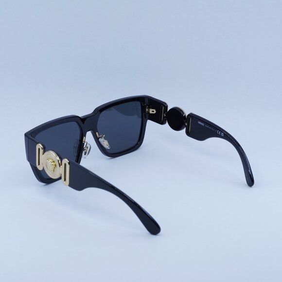 Versace Versace VE4483D GB1/87 Sunglasses Black Square Frame Size ONE SIZE - 13 Thumbnail