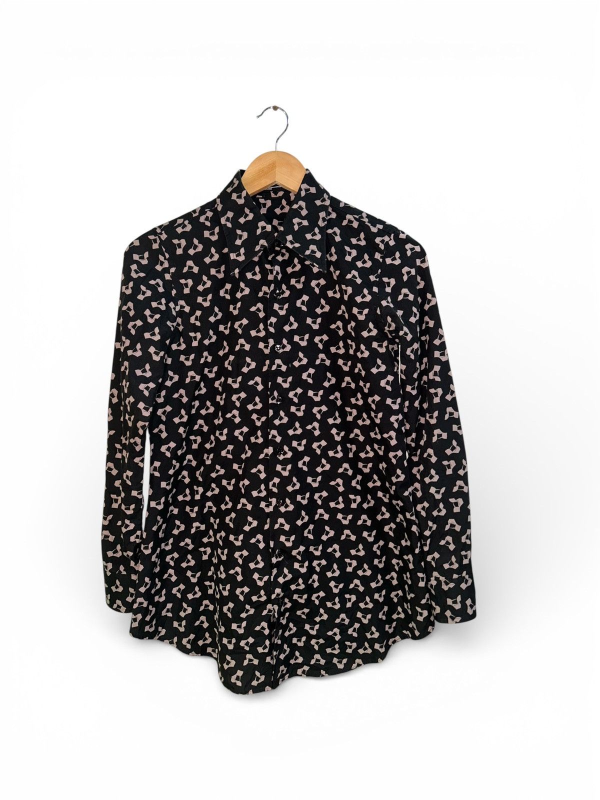 Lad Musician Archive FW2007 Geometric Print Button Up Shirt Size US S / EU 44-46 / 1 - 1 Thumbnail
