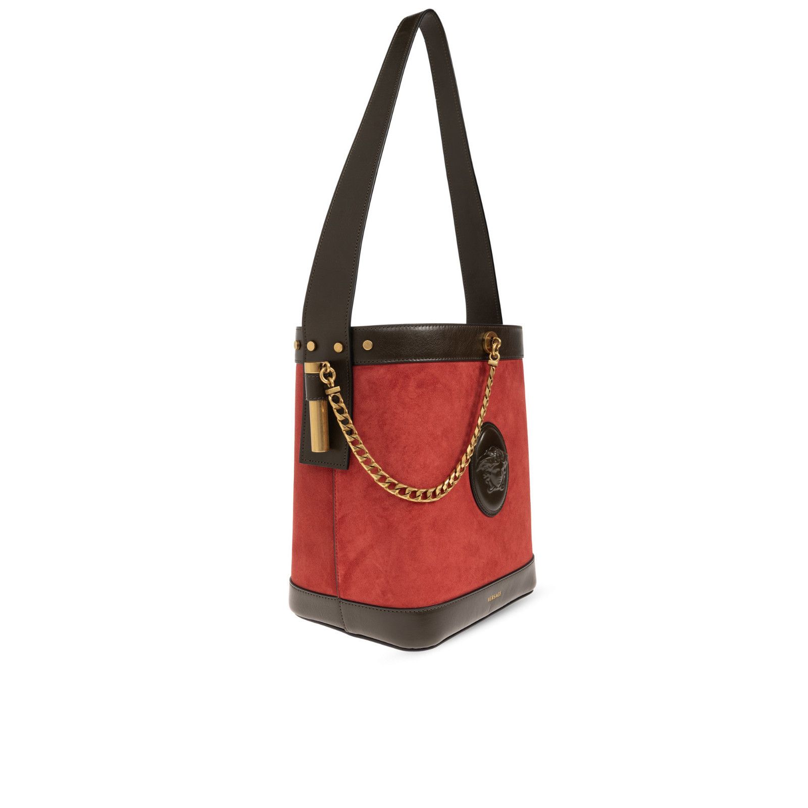 Versace VERSACE Pivot Small Red Leather Shoudler Bag New & Authentic Size ONE SIZE - 3 Thumbnail