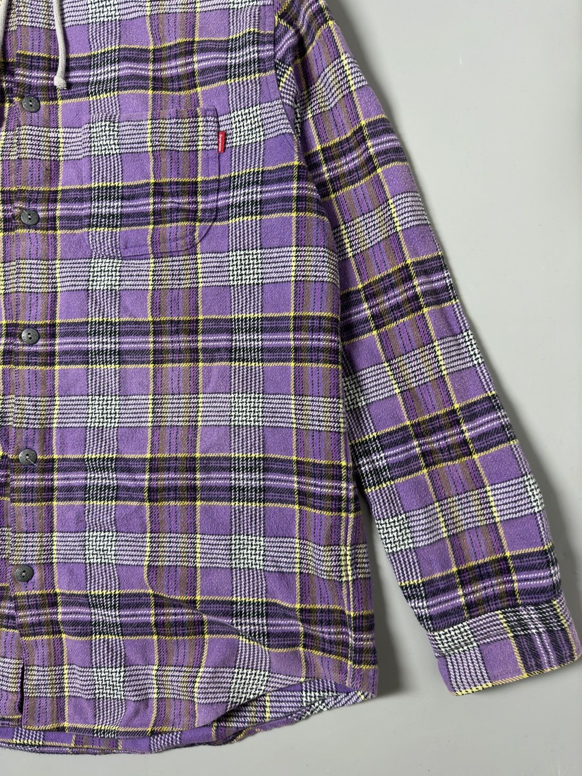 Supreme S/S’18 Plaid Flannel Hooded Shirt Size US L / EU 52-54 / 3 - 3 Thumbnail