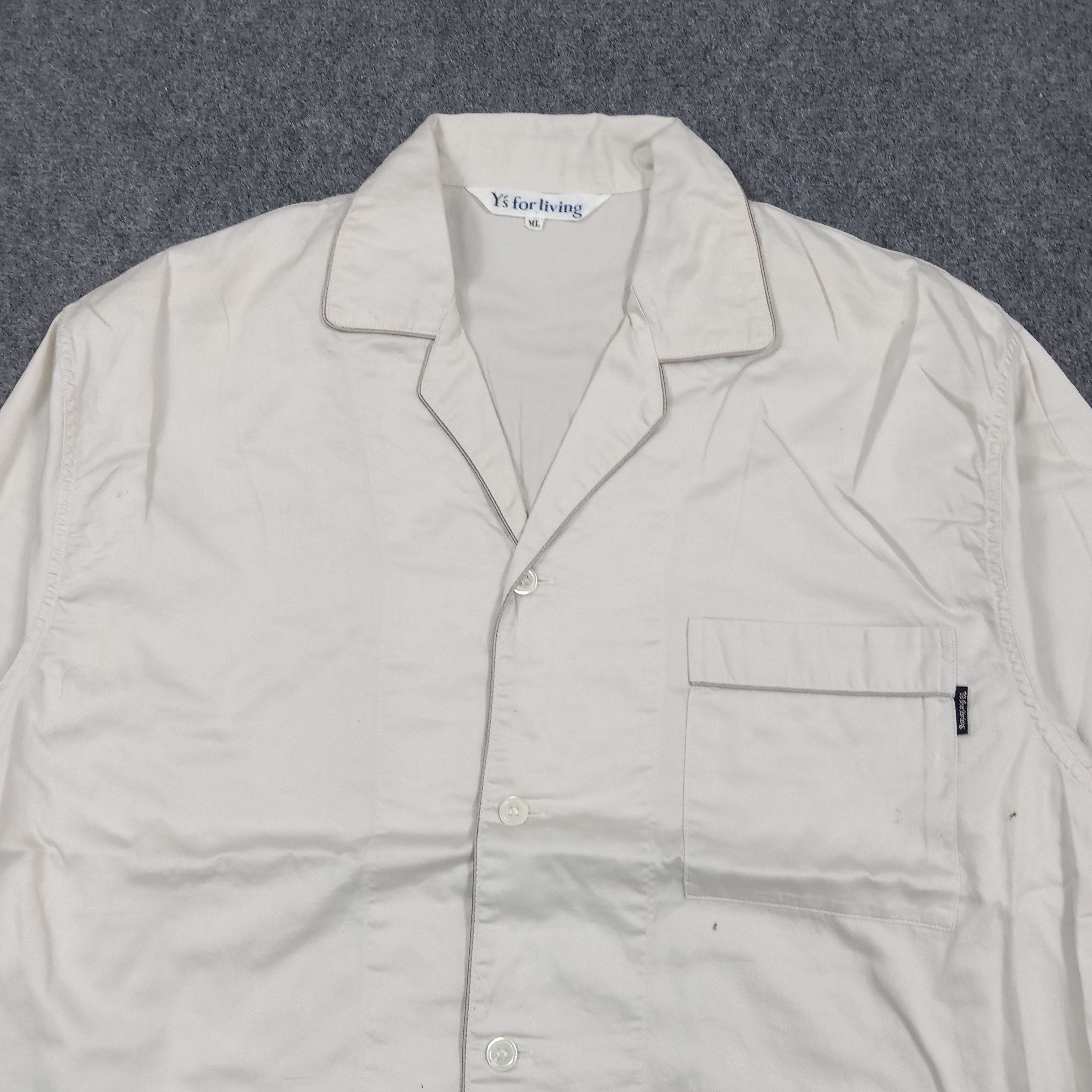 Y's for Men Y's For Living by Yohji Yamamoto Pajama Shirt C294N76 Size US L / EU 52-54 / 3 - 2 Thumbnail