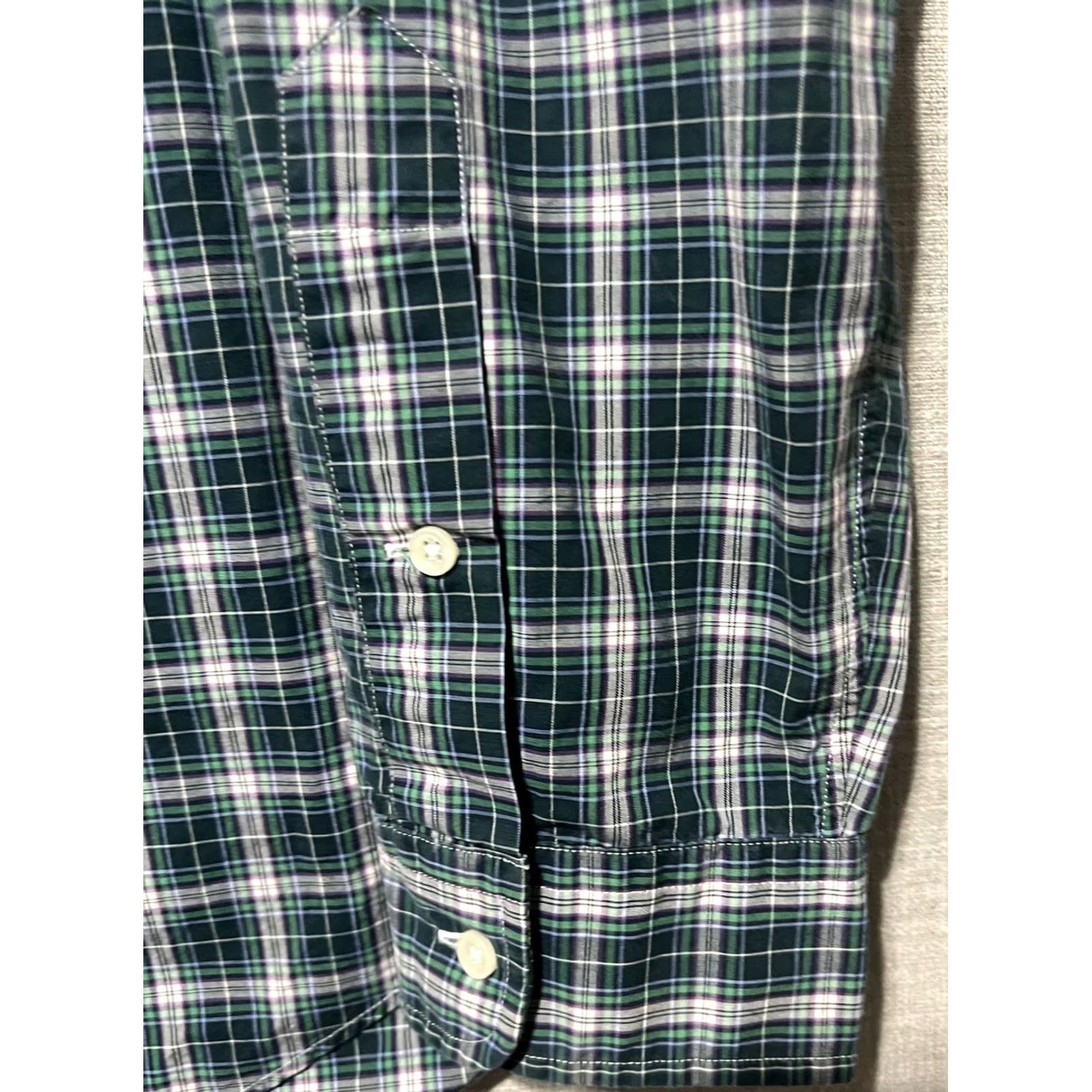 Ralph Lauren Vtg Ralph Lauren Shirt XL Blue Green Plaid Custom Fit Preppy Heritage Men's Size US XL / EU 56 / 4 - 5 Thumbnail