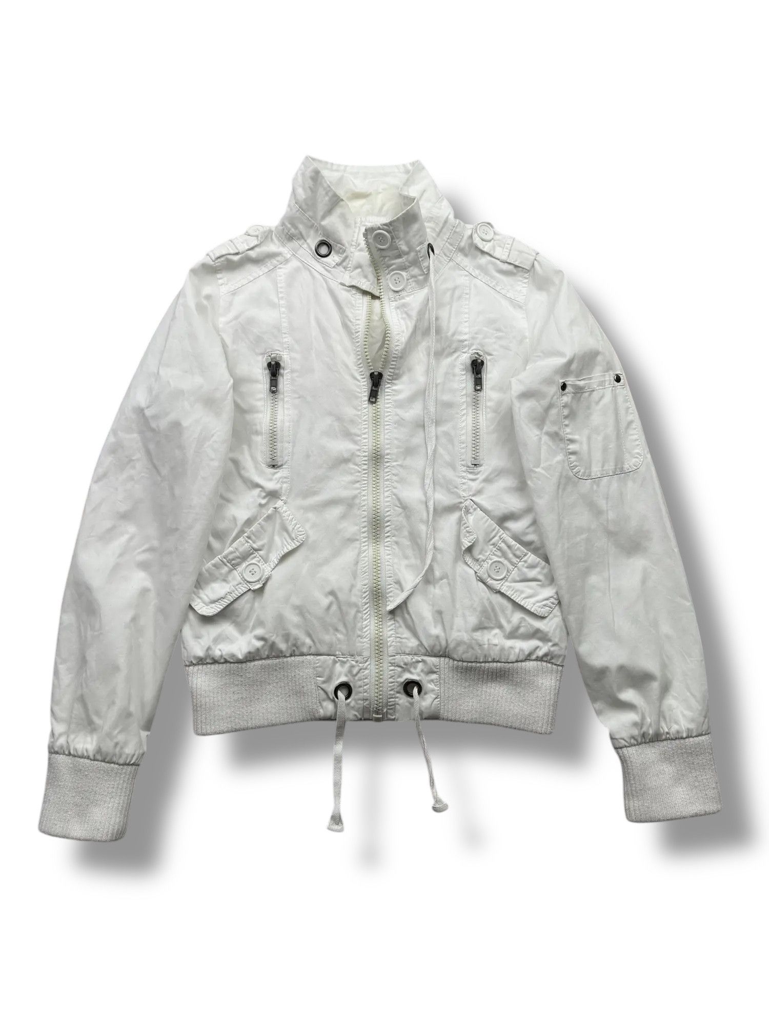 Vintage Y2K Jacket With Zipper(V28) Size M / US 6-8 / IT 42-44 - 1 Thumbnail