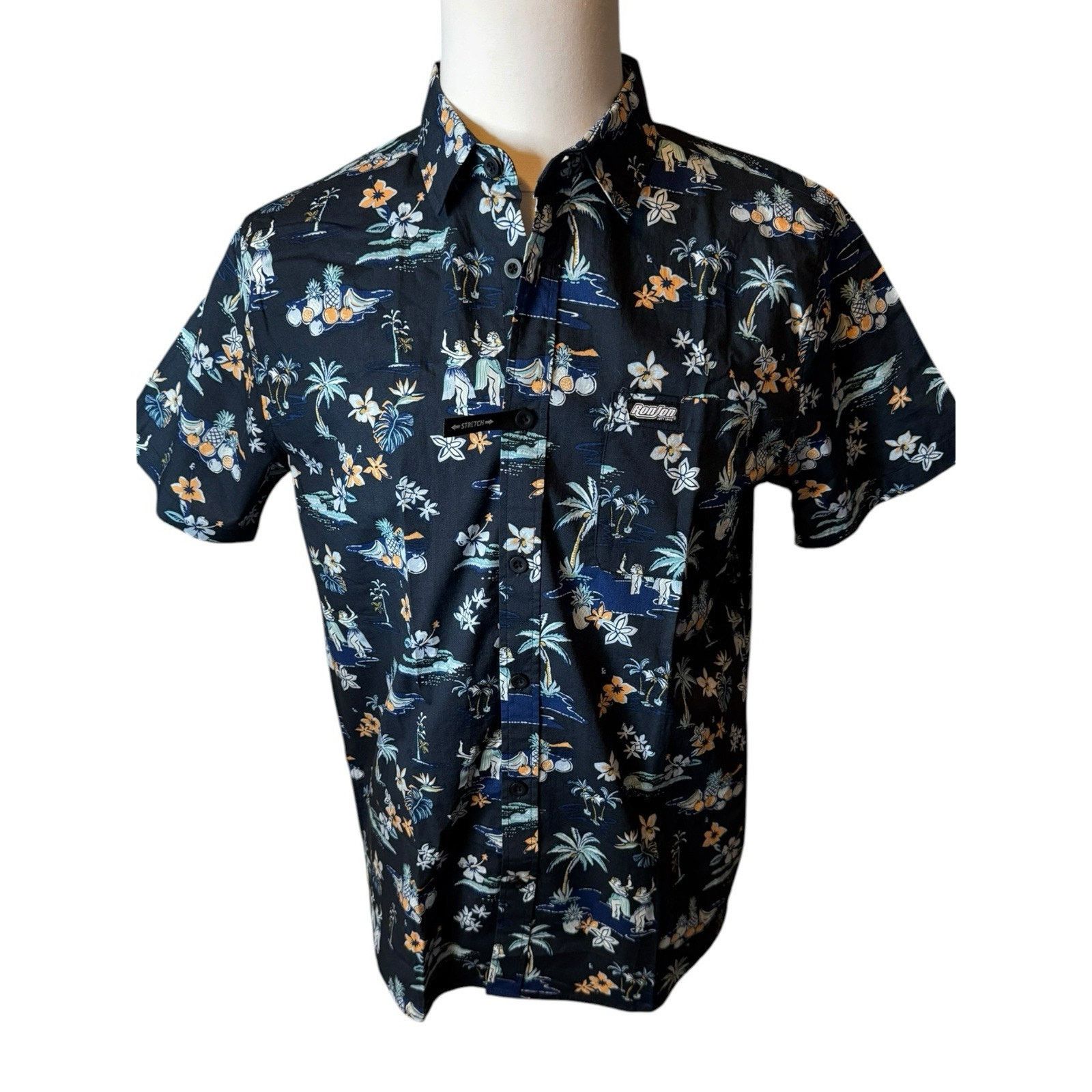 Ron Jon Surf Shop Ron Jon Surf Shop NEW Mens Hawaiian Shirt Aloha Palm Trees Size US M / EU 48-50 / 2 - 1 Thumbnail
