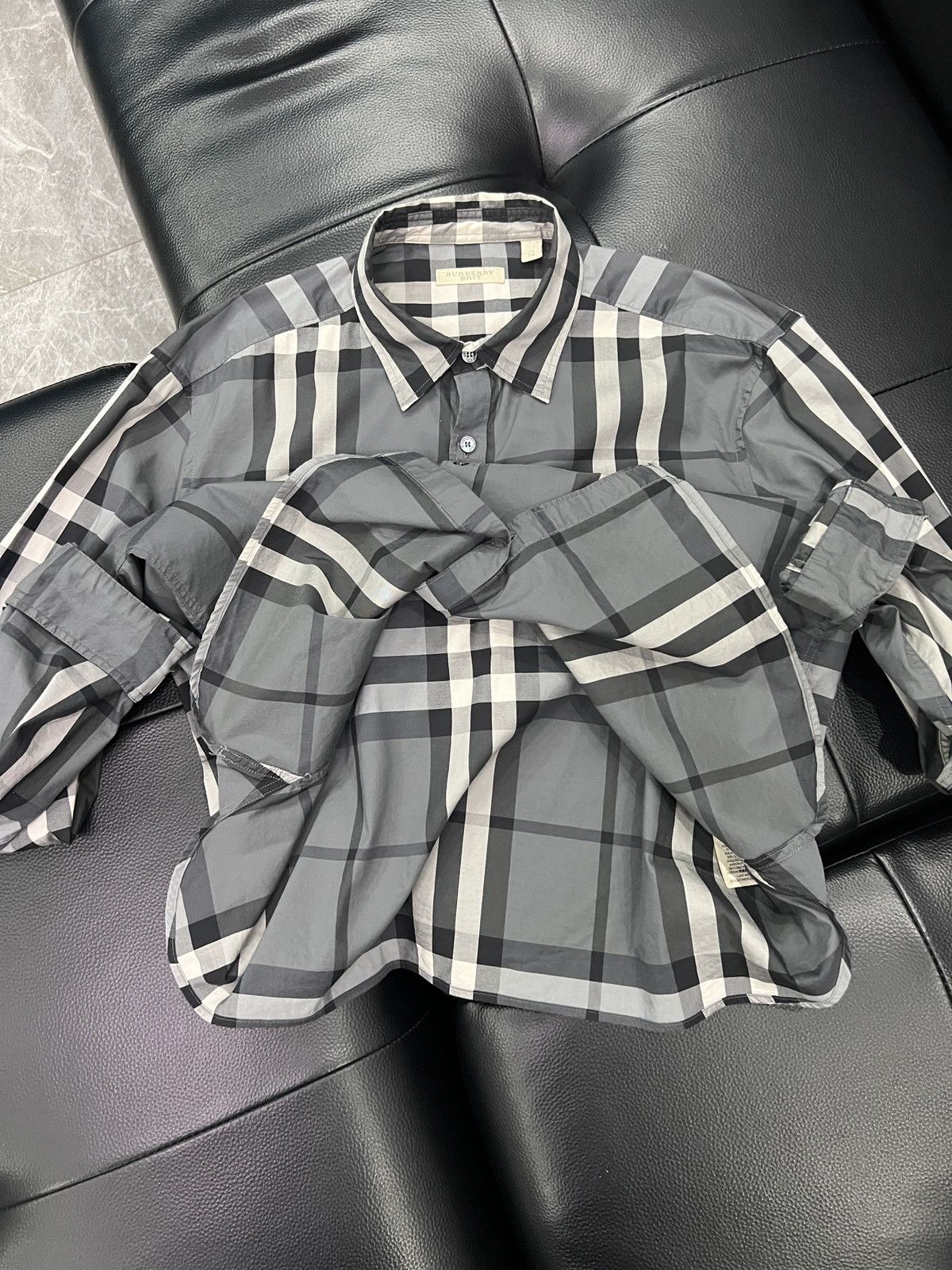 Burberry Burberry Check Pattern Shirt Size US XL / EU 56 / 4 - 9 Thumbnail