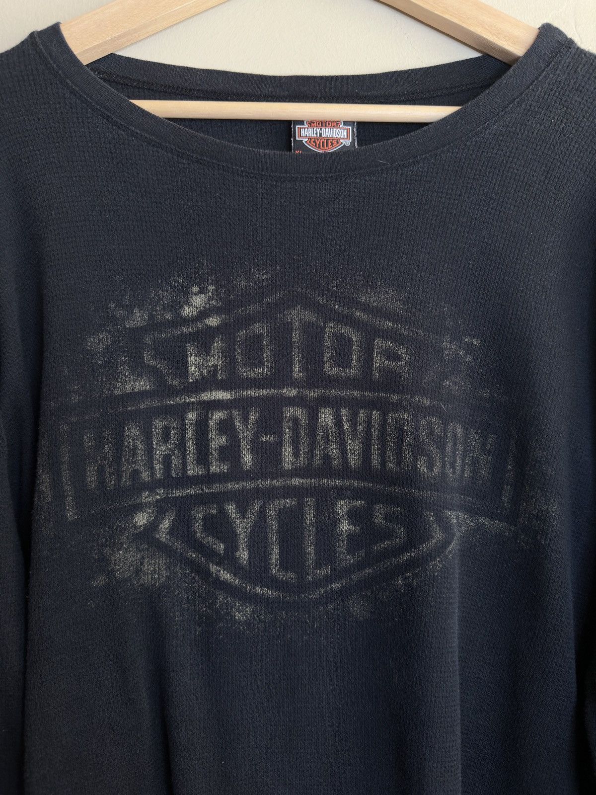 Harley Davidson × Vintage *RARE* Vintage Harley Davidson Tennessee LS Thermal Shirt Size US XL / EU 56 / 4 - 3 Thumbnail