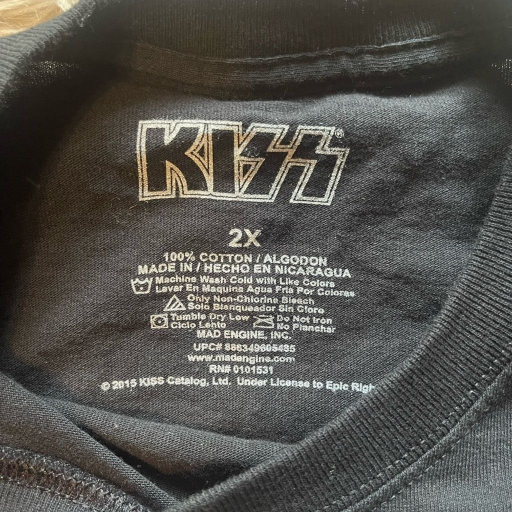 KISS Kiss iconic Face graphic vtg tee size 2X Size US XL / EU 56 / 4 - 4 Thumbnail
