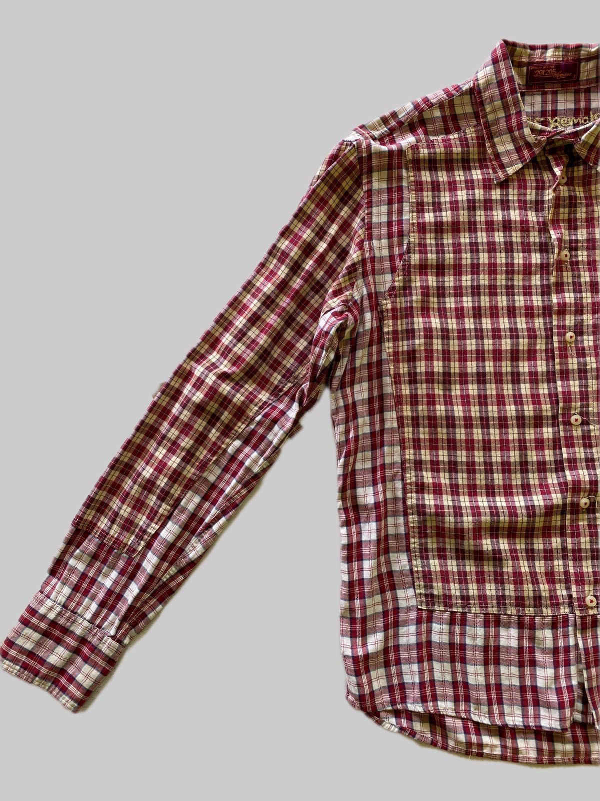 291295=Homme 291295=Homme Remake Checkered Flannel Shirt Size US M / EU 48-50 / 2 - 7 Thumbnail