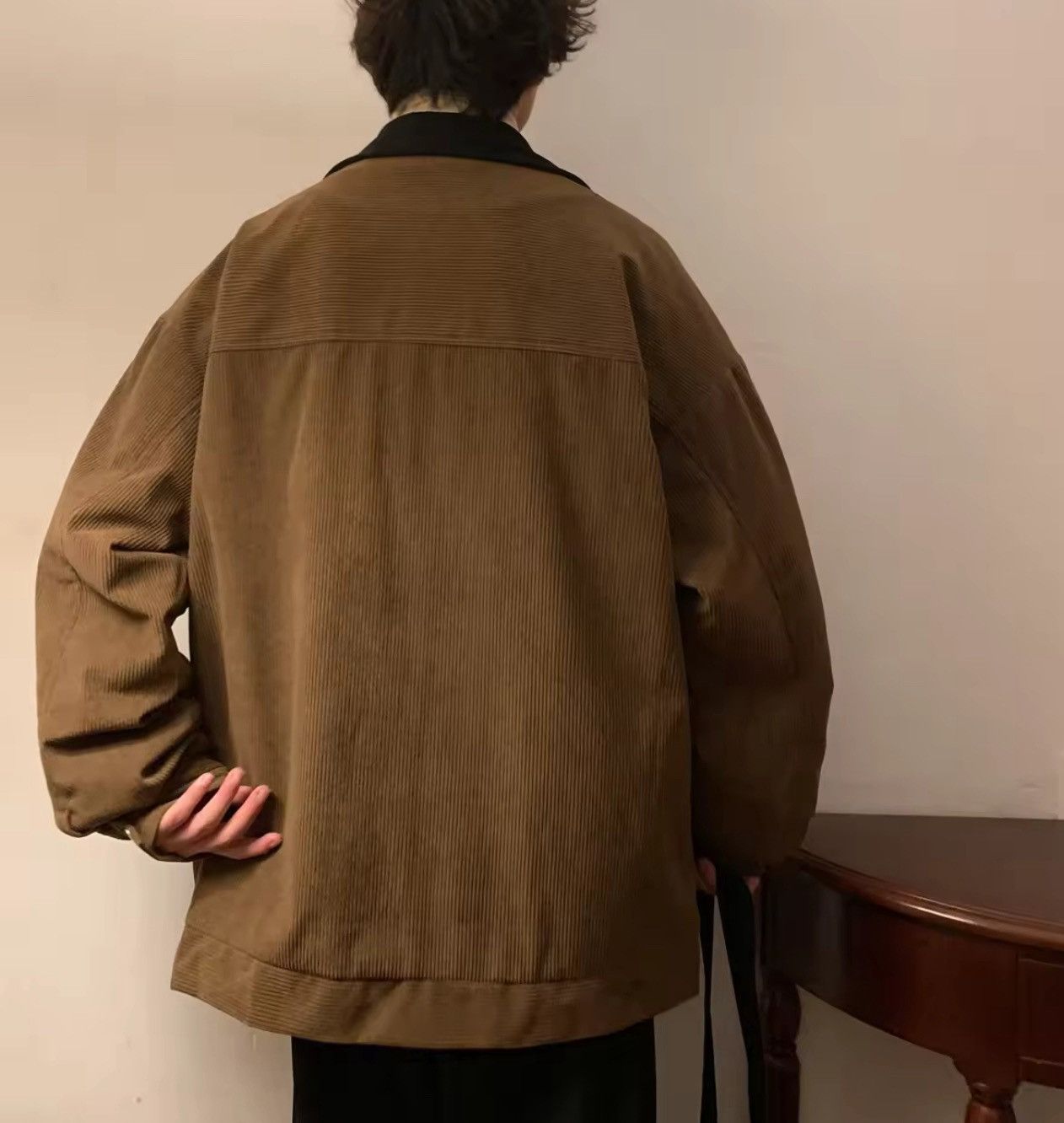 Japanese Brand Corduroy Bomber Jacket Size US L / EU 52-54 / 3 - 5 Thumbnail