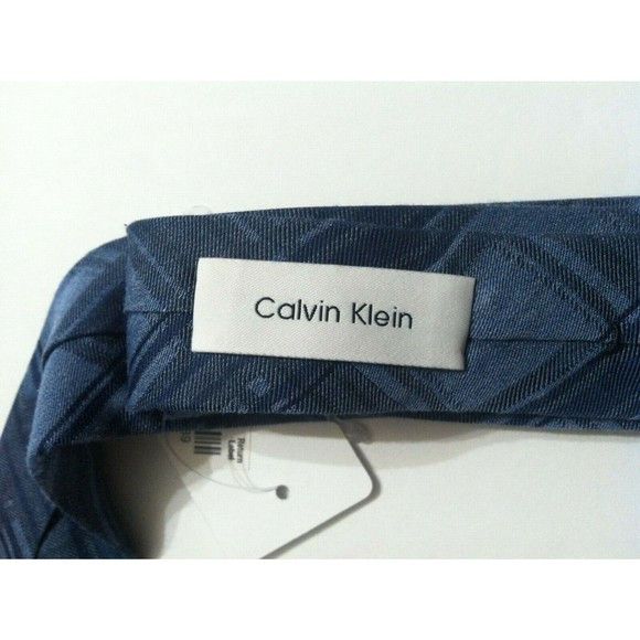 Calvin Klein CALVIN KLEIN MENS NEW BLUE 61%VISCOSE 39%SILK TIE WIDTH:2" Size ONE SIZE - 2 Thumbnail