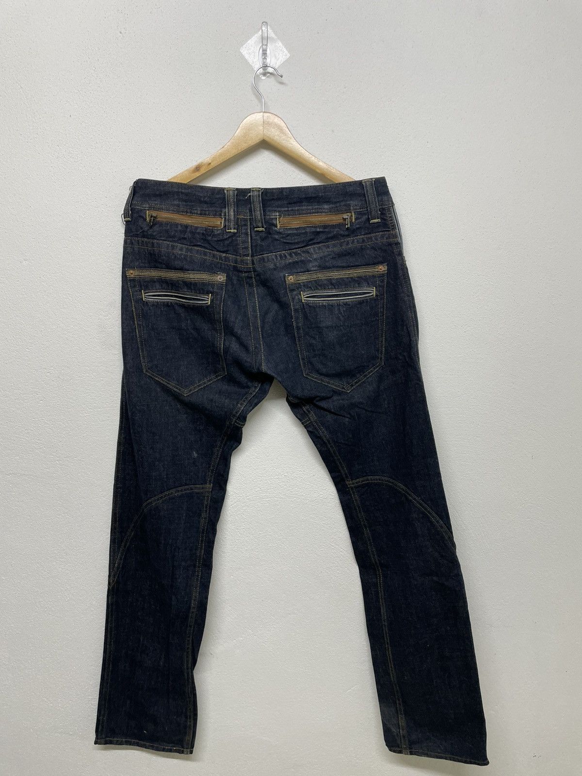 2120 Handcrafted 🔥Rare🔥Dominate Handcrafted Multi pocket Denim Jeans Size US 35 - 2 Thumbnail