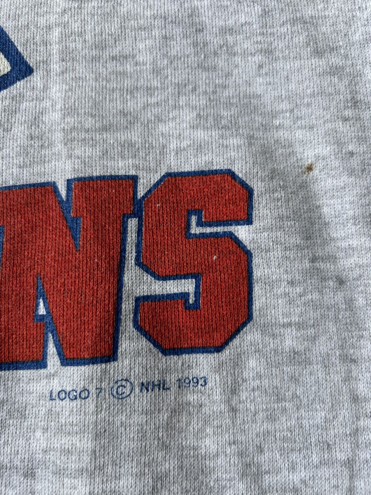 NHL Vintage 90’s Logo 7 Montreal Canadiens Distressed Sweatshirt Size US M / EU 48-50 / 2 - 6 Thumbnail