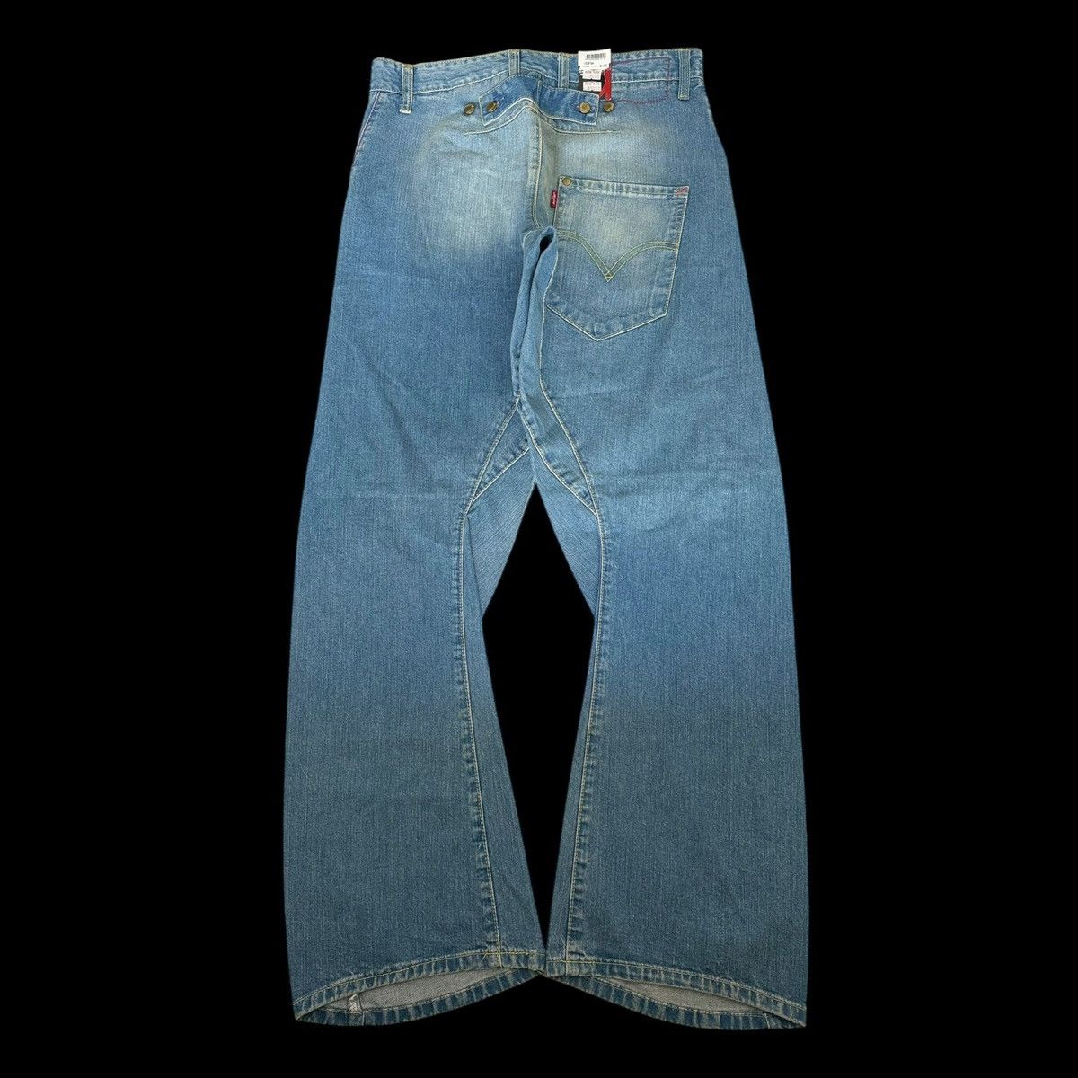 Levi's LEVI’S ENGINEERED JEANS 2005 TWISTED LEG BUCKLE CINCH BACK Size US 31 - 2 Thumbnail