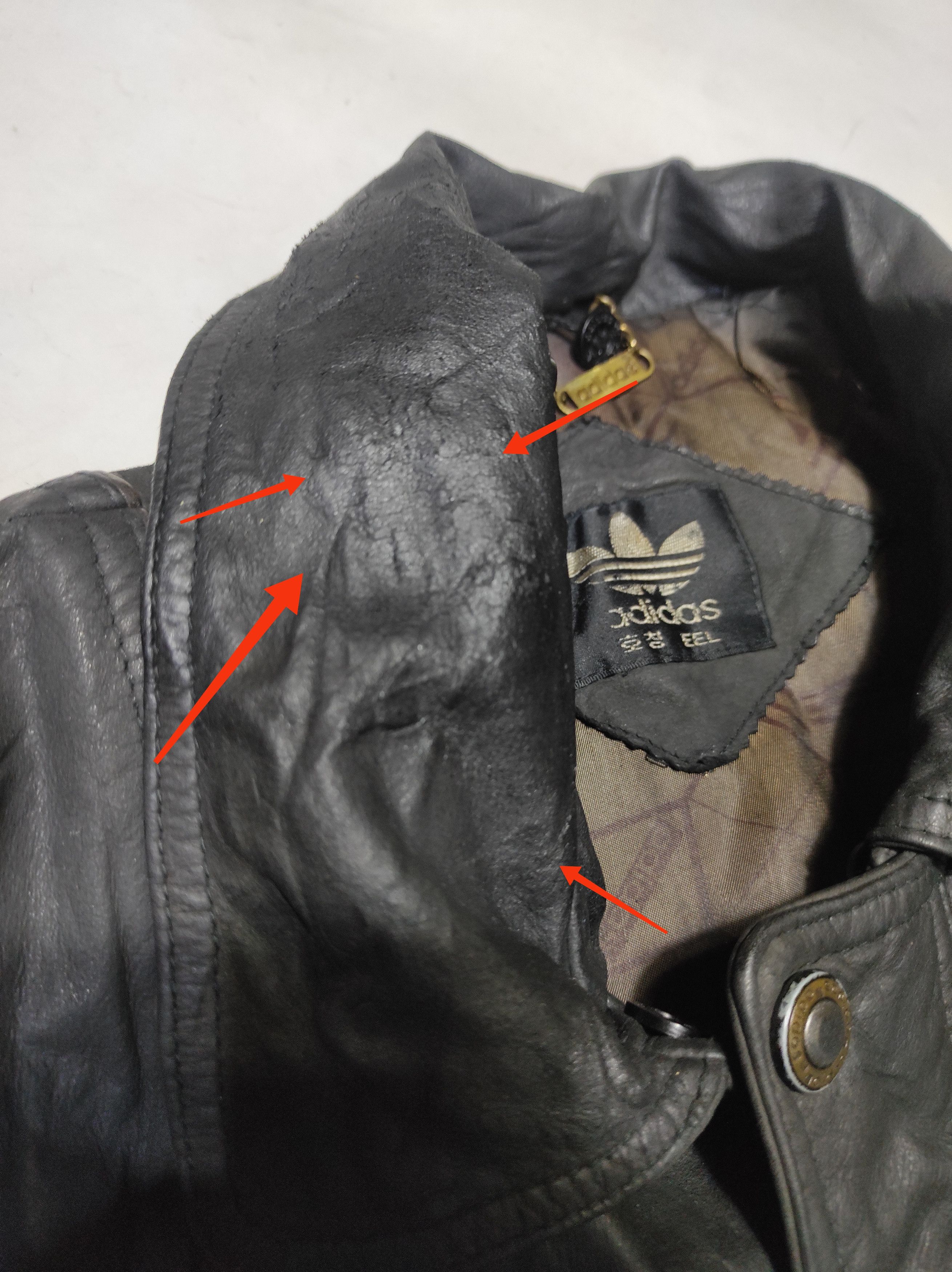 Adidas Rare Adidas 1989 Classic Genuine Leather Bomber Jacket Size US M / EU 48-50 / 2 - 15 Thumbnail
