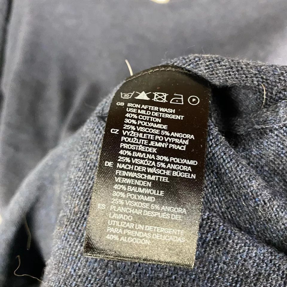 H&M H&M LOGG Sweater Women's Small Pullover Blue Cotton Blend S Size S / US 4 / IT 40 - 5 Thumbnail