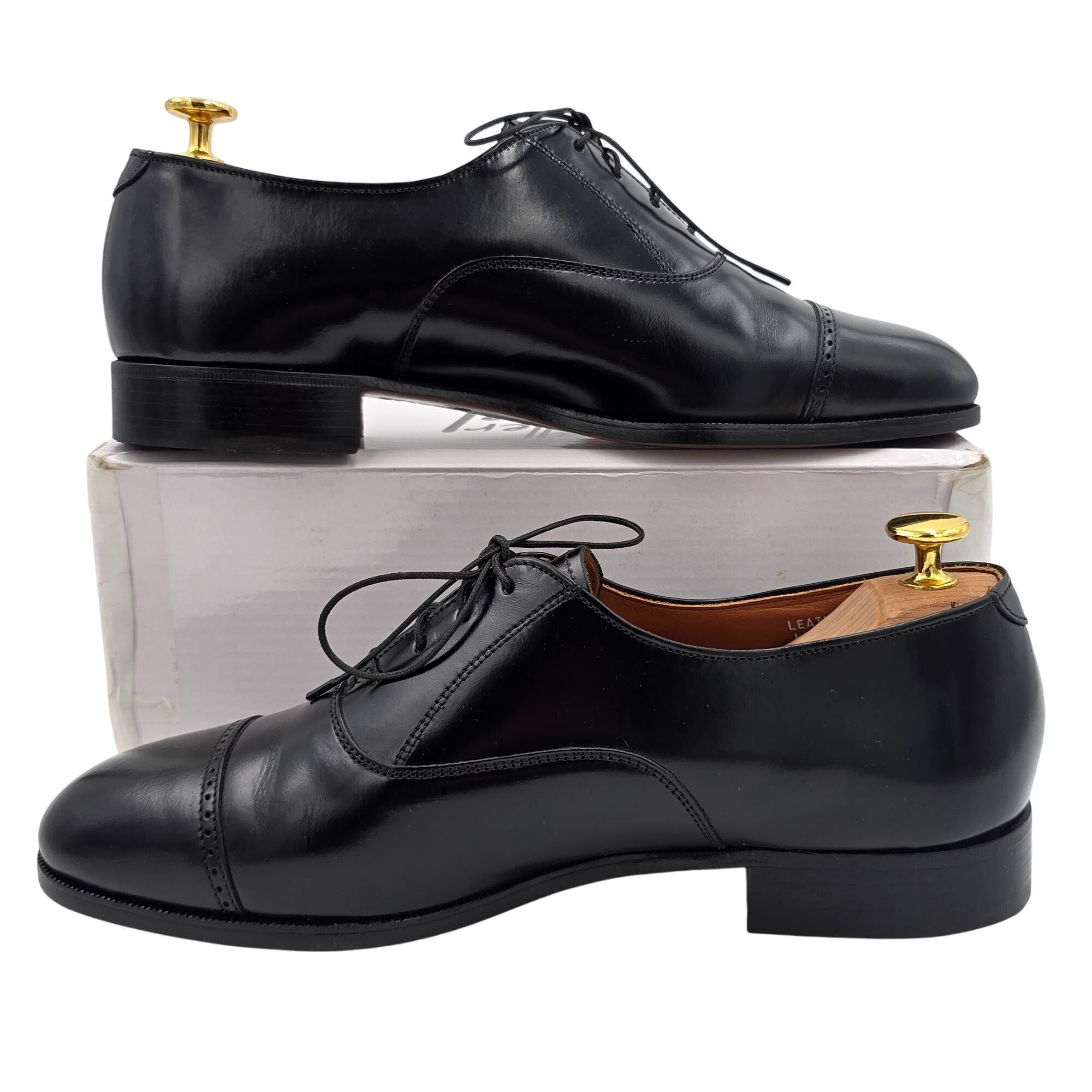 Bostonian NEW Old Stock Bostonian USA Classic Black Leather Dress Shoe Size US 9 / EU 42 - 6 Thumbnail
