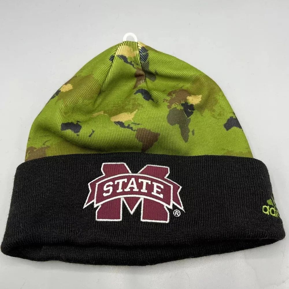Adidas Mississippi State Bulldogs Hat Men Camo Adidas Cuffed Beanie Size ONE SIZE - 1 Thumbnail
