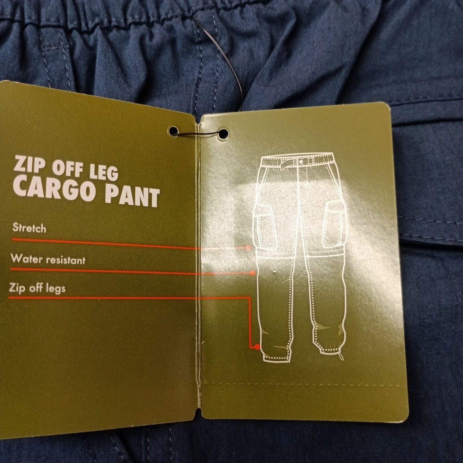 Other Ozark Trail Zip Off Convert Cargo Pants Mens Size 30x30 Blue Size US 30 / EU 46 - 3 Thumbnail