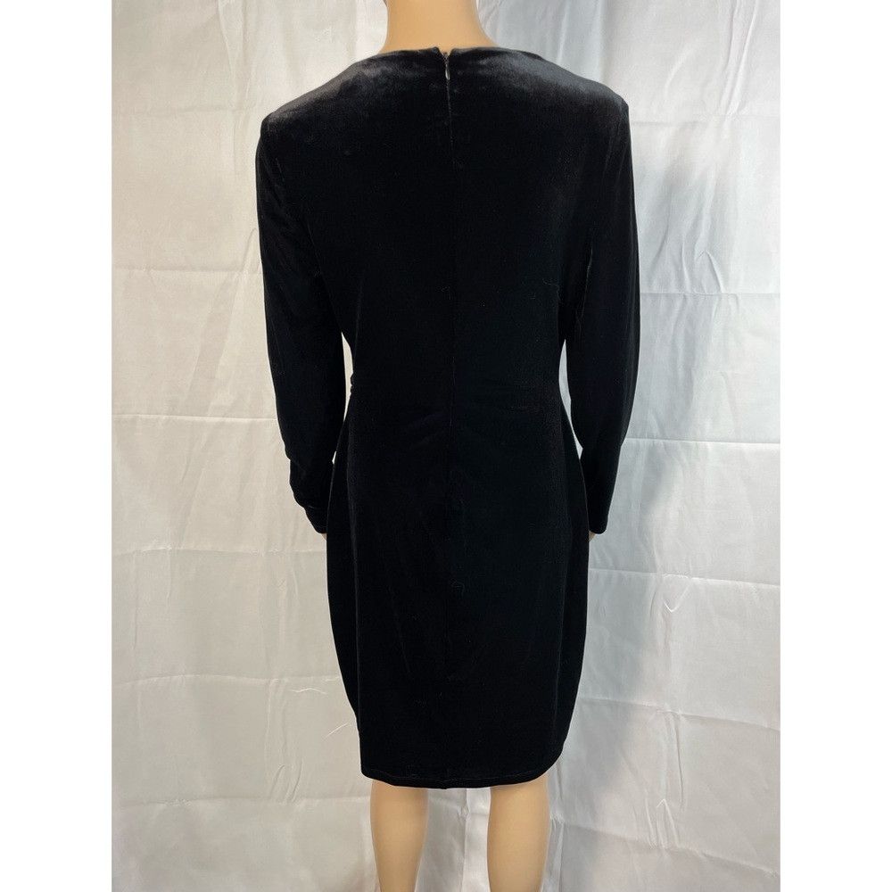 Ralph Lauren NWT New $195 Ralph Lauren Black Cutout Velvet Sheath Dress Size M / US 6-8 / IT 42-44 - 4 Thumbnail