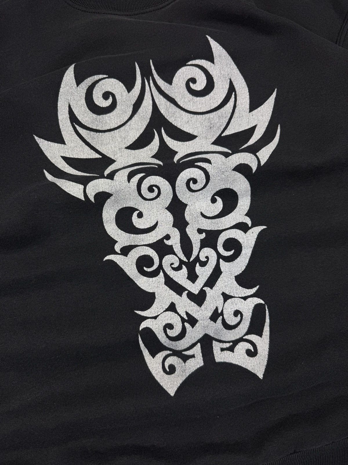 Vintage Vintage 90s tribal rock metal techno rave style sweatshirt Size US L / EU 52-54 / 3 - 4 Thumbnail