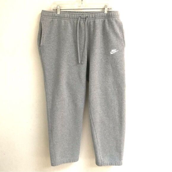 Nike Nike heathered gray thick drawstring sweatpants XXL Size 36" / US 14 / IT 50 - 1 Thumbnail