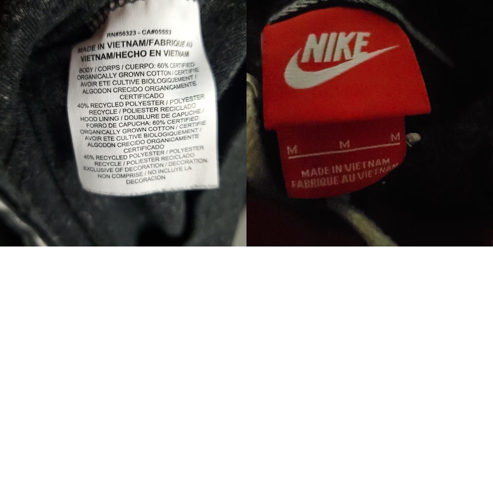 Nike Nike Hoodie Womens Medium Gray Swoosh Full Zip Sweatshirt (Vintage: No) Size M / US 6-8 / IT 42-44 - 8 Thumbnail