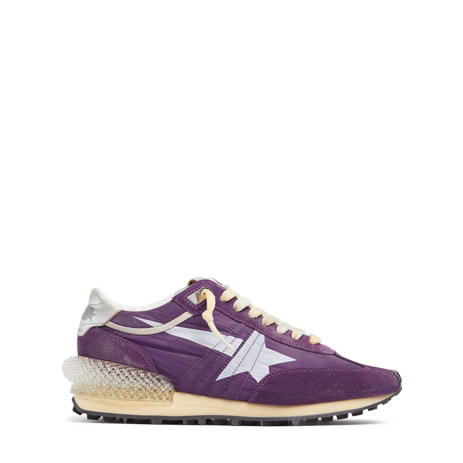 GOLDEN GOOSE Marathon Women's Purple/White Ripstop Nylon Sne
