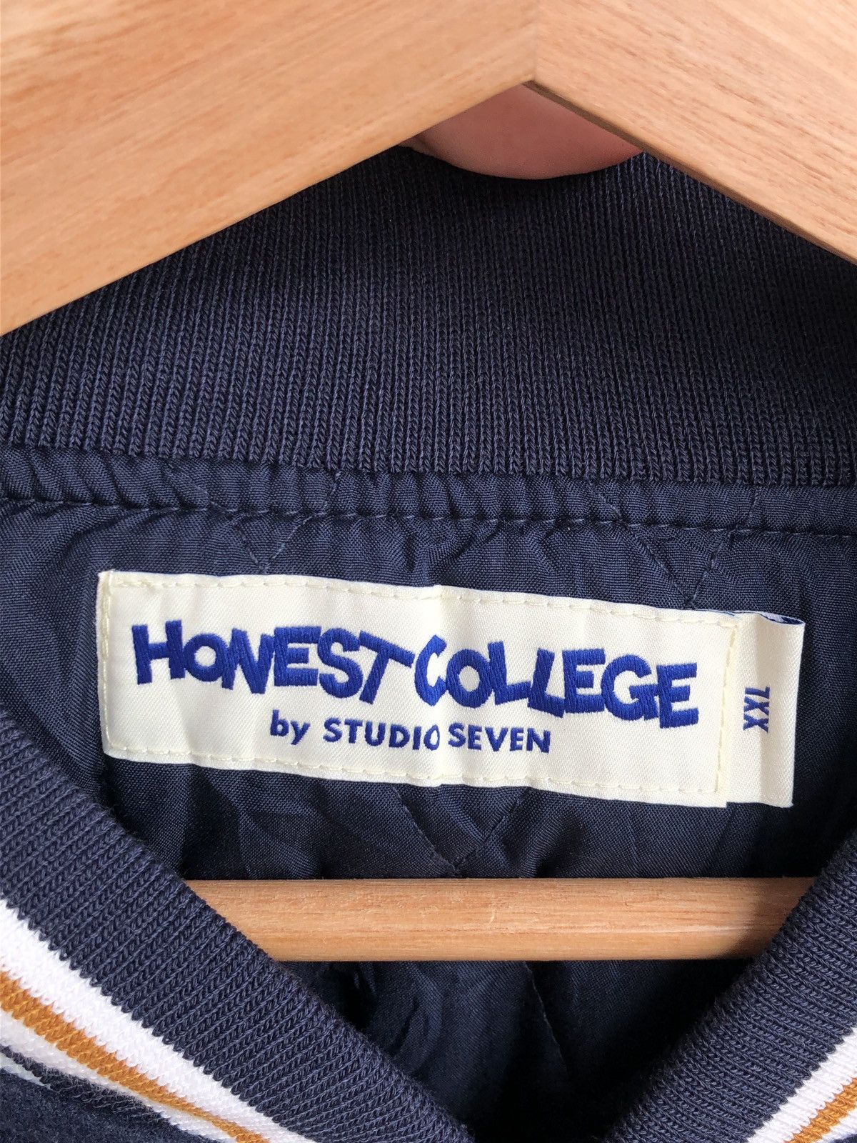 Japanese Brand Vintage Havest Collage Leather Varsity /Travis Flacko Scott Size US XXL / EU 58 / 5 - 7 Thumbnail
