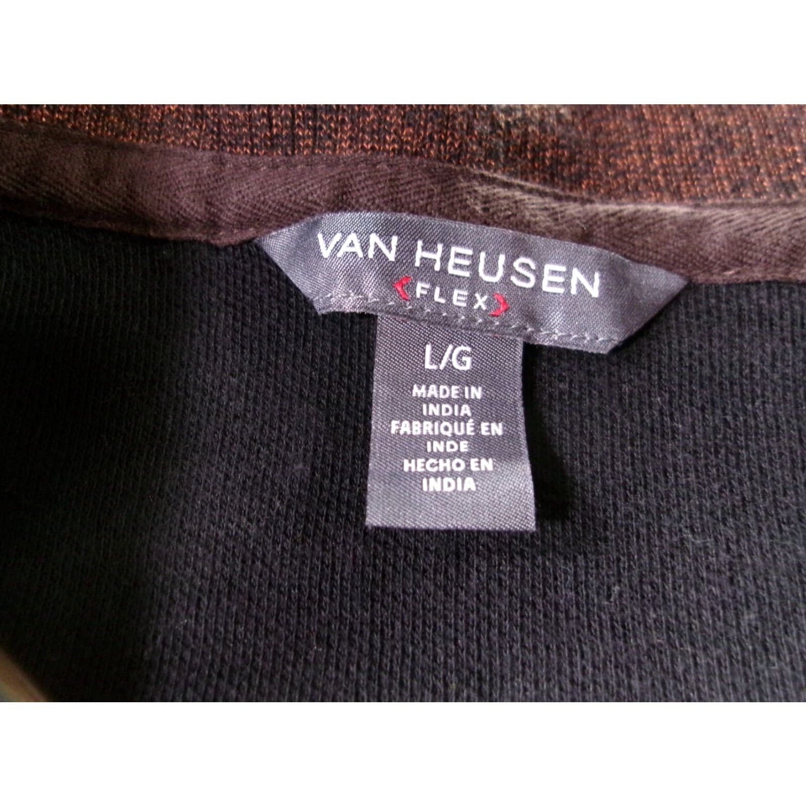 Van Heusen Van Heusen Jacket Men Large Brown Quarter Zip Pullover Classic Preppy Minimalis Windbreaker 1/4 Zip All Seasons Regular Zip 90s Mens Brown Jacket Size US L / EU 52-54 / 3 - 6 Thumbnail