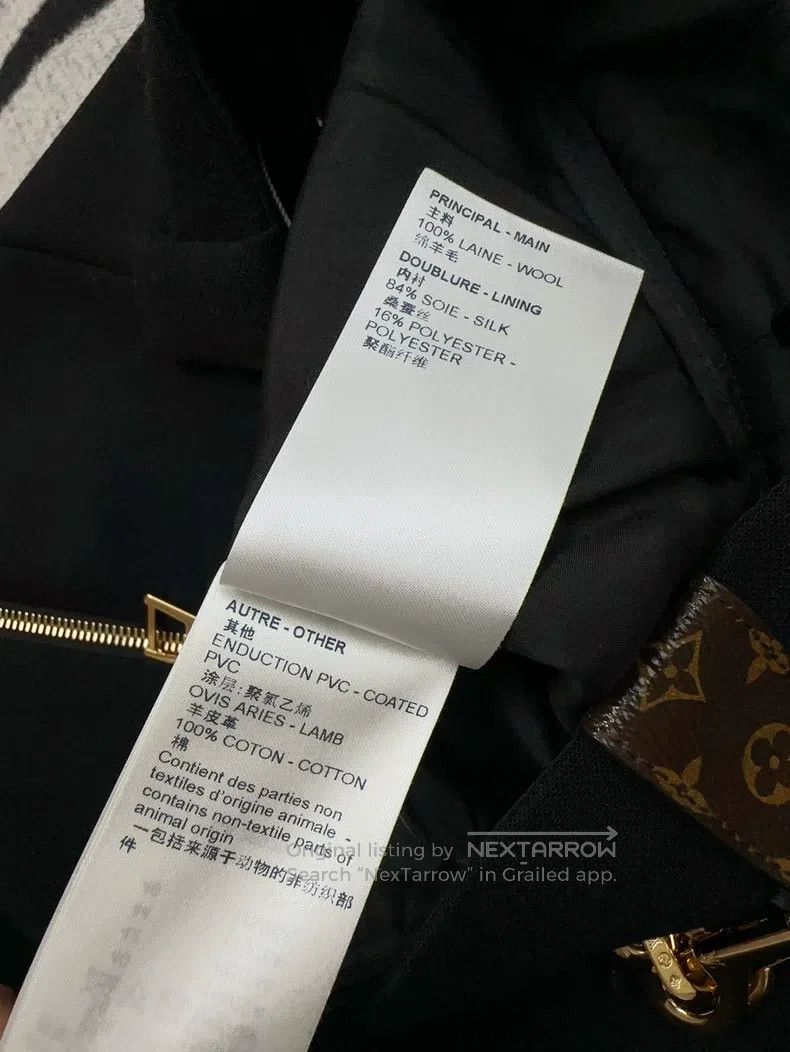 Louis Vuitton Louis Vuitton Thick Chain Hanging Black Old Flower Button Size 35" - 5 Thumbnail