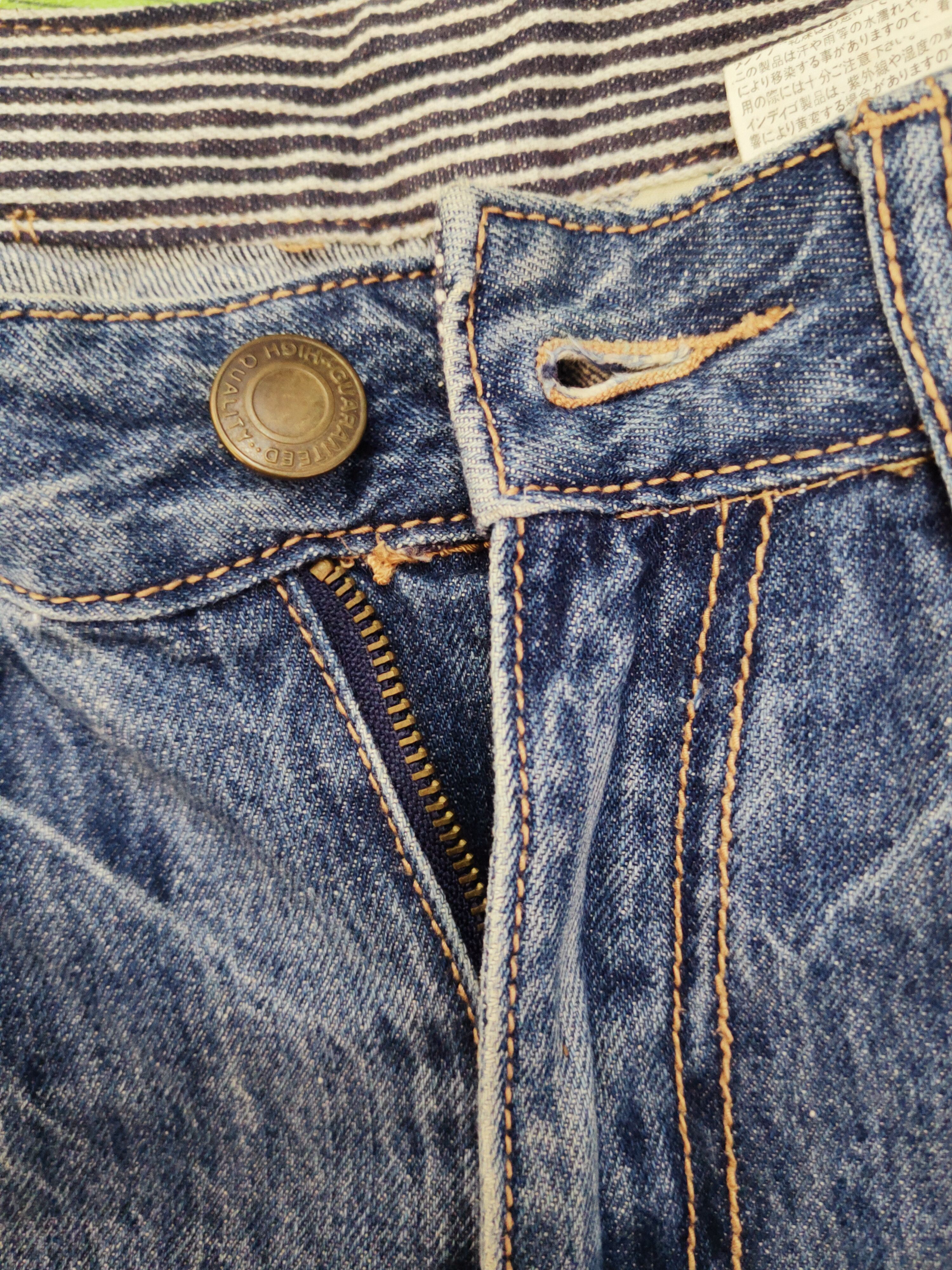 Japanese Brand Agile Blue Distressed Ripped Jeans #W536 Size US 30 / EU 46 - 15 Thumbnail