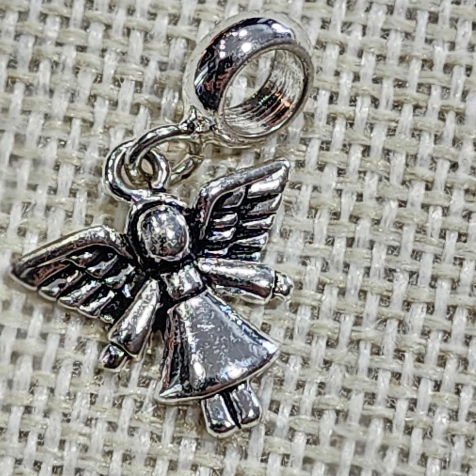 The Unbranded Brand Silver Angel Charm Pendant Size ONE SIZE - 2 Thumbnail